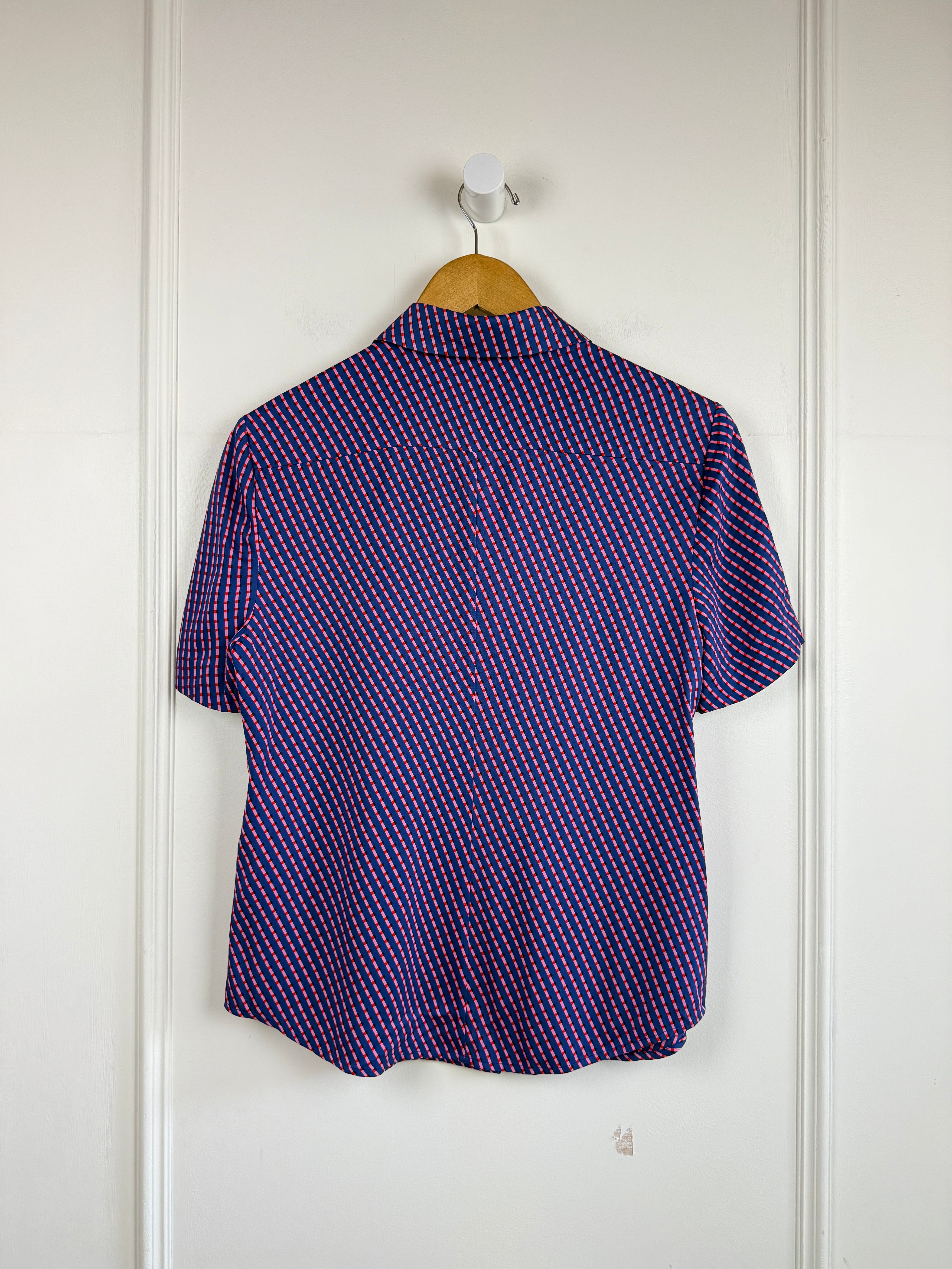 Diane Von Furstenberg Pattern Top (6/M)