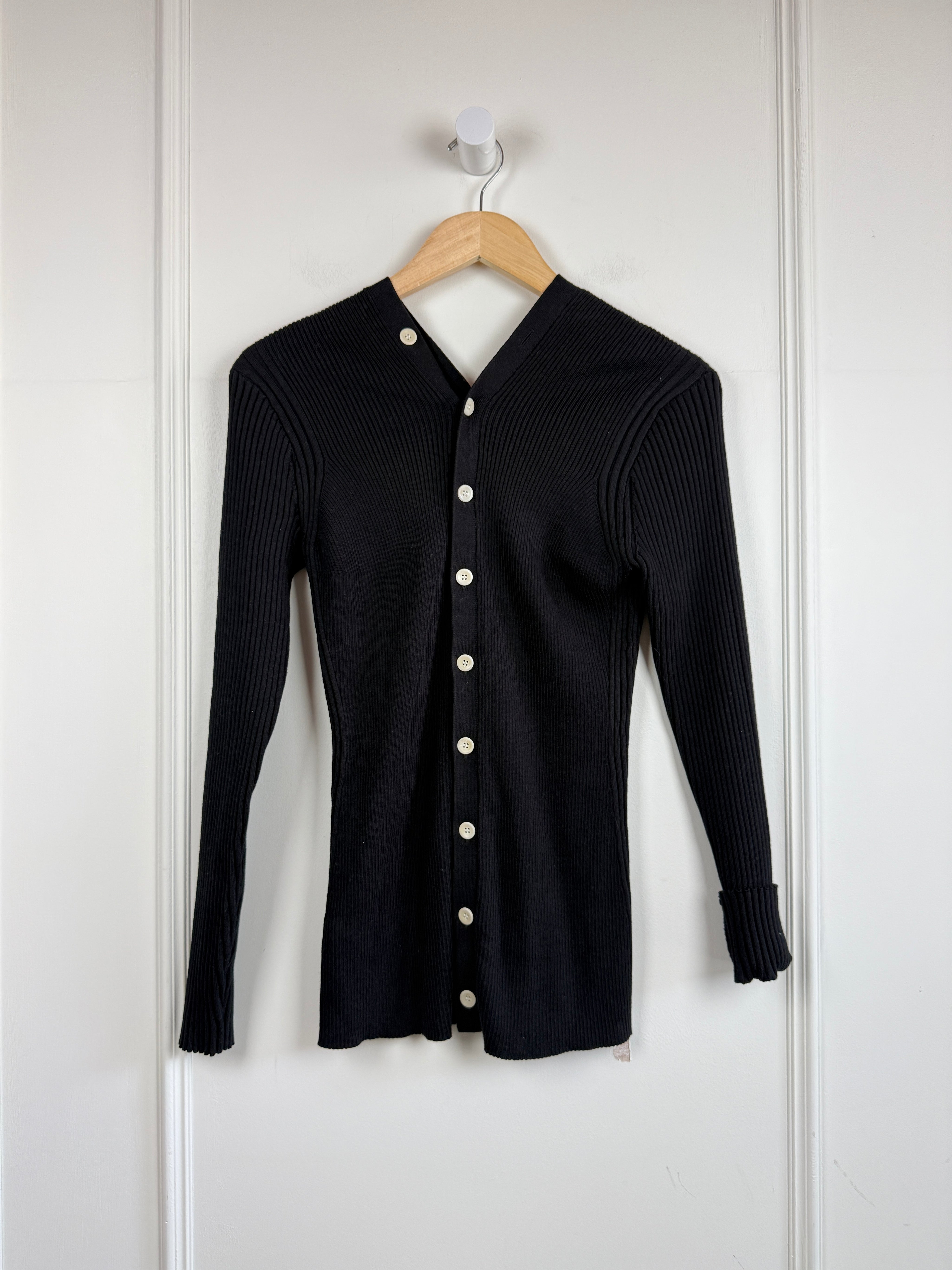 Proenza Schouler White Label Cotton Cashmere Cutout Cardigan (L)