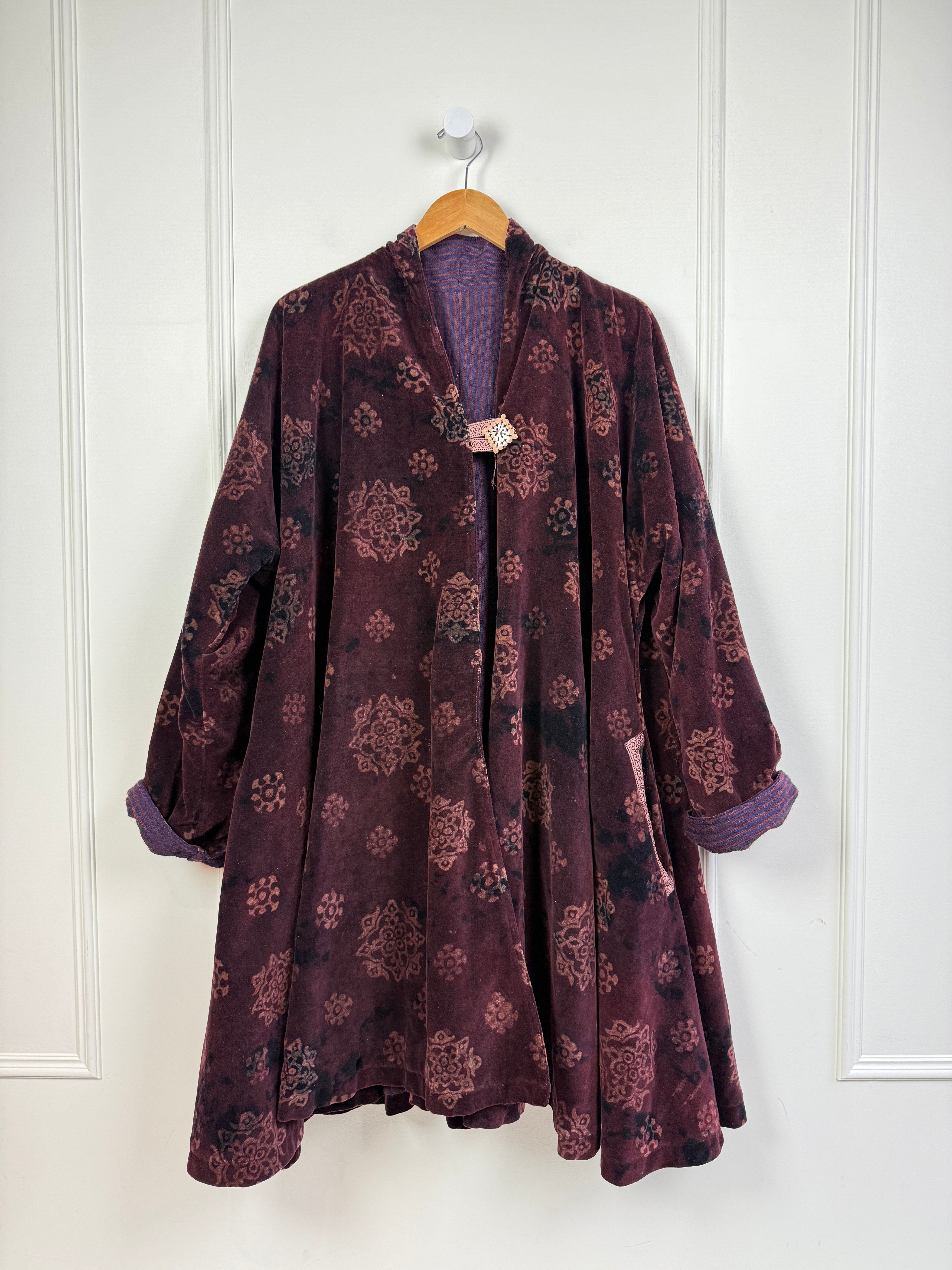 Reversible Purple Velvet Jacket (OS)