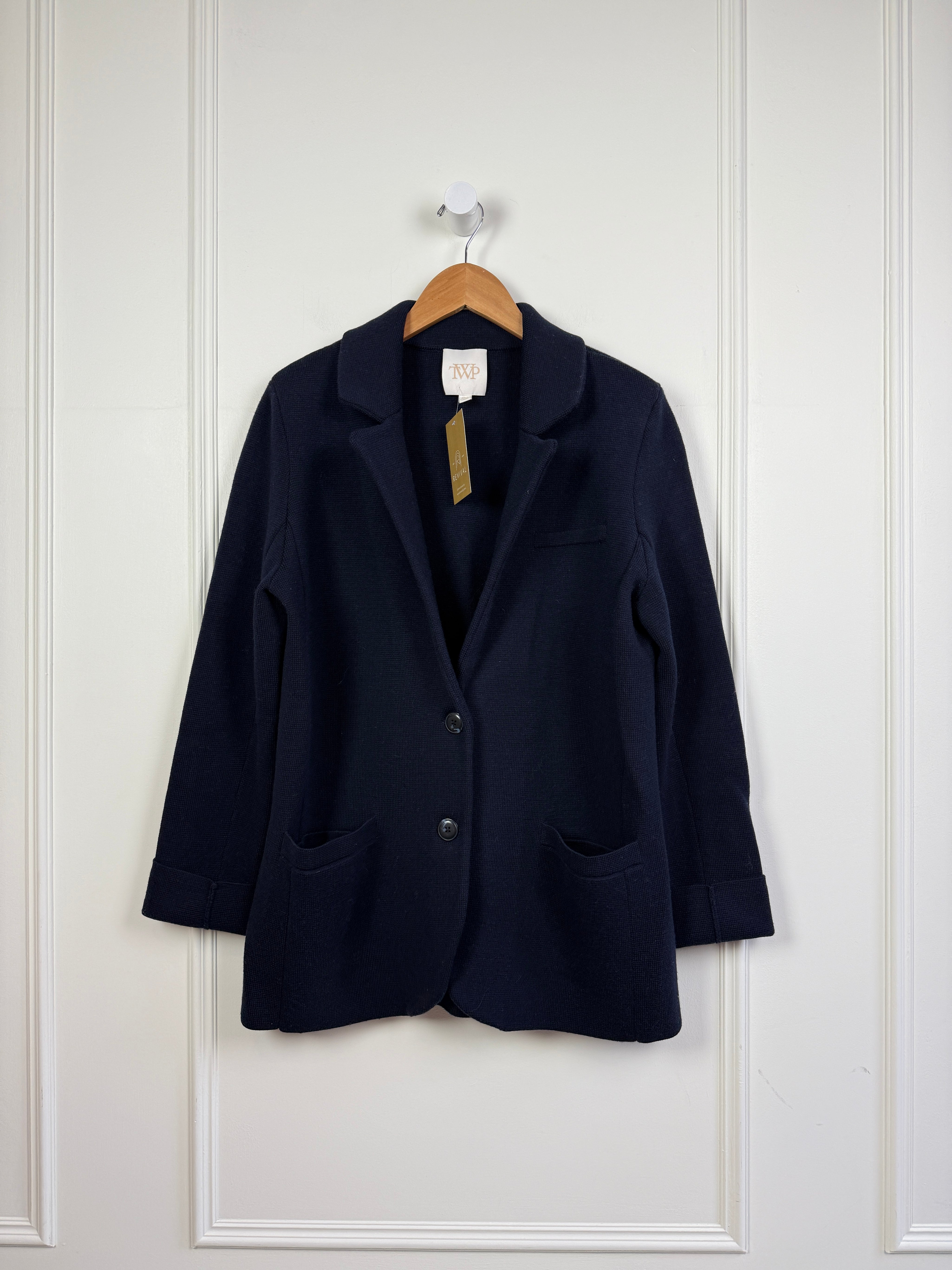 TWP Navy Knit Jacket (M/L)
