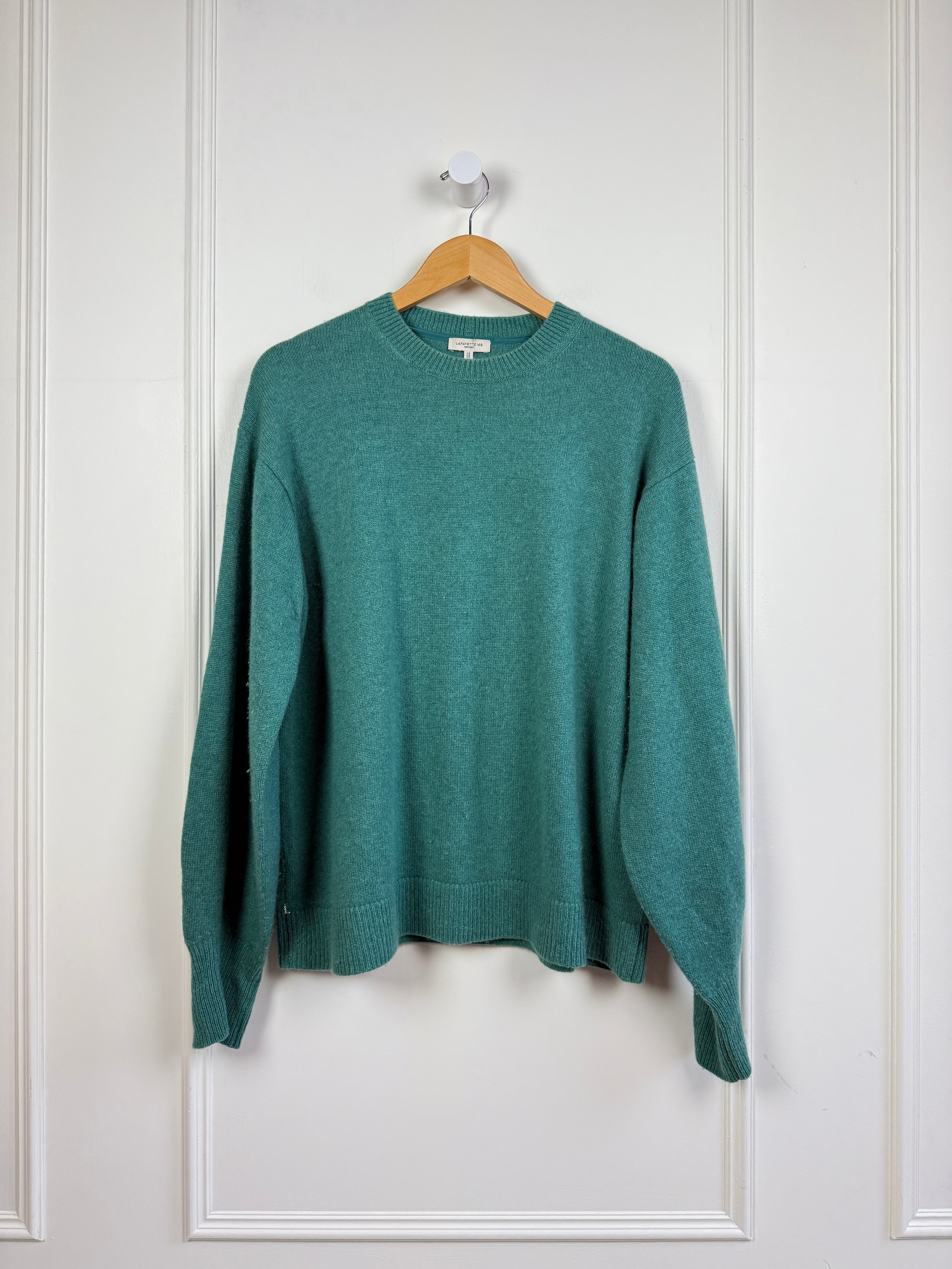 Lafeyette 148 Teal Cashmere Sweater (L)