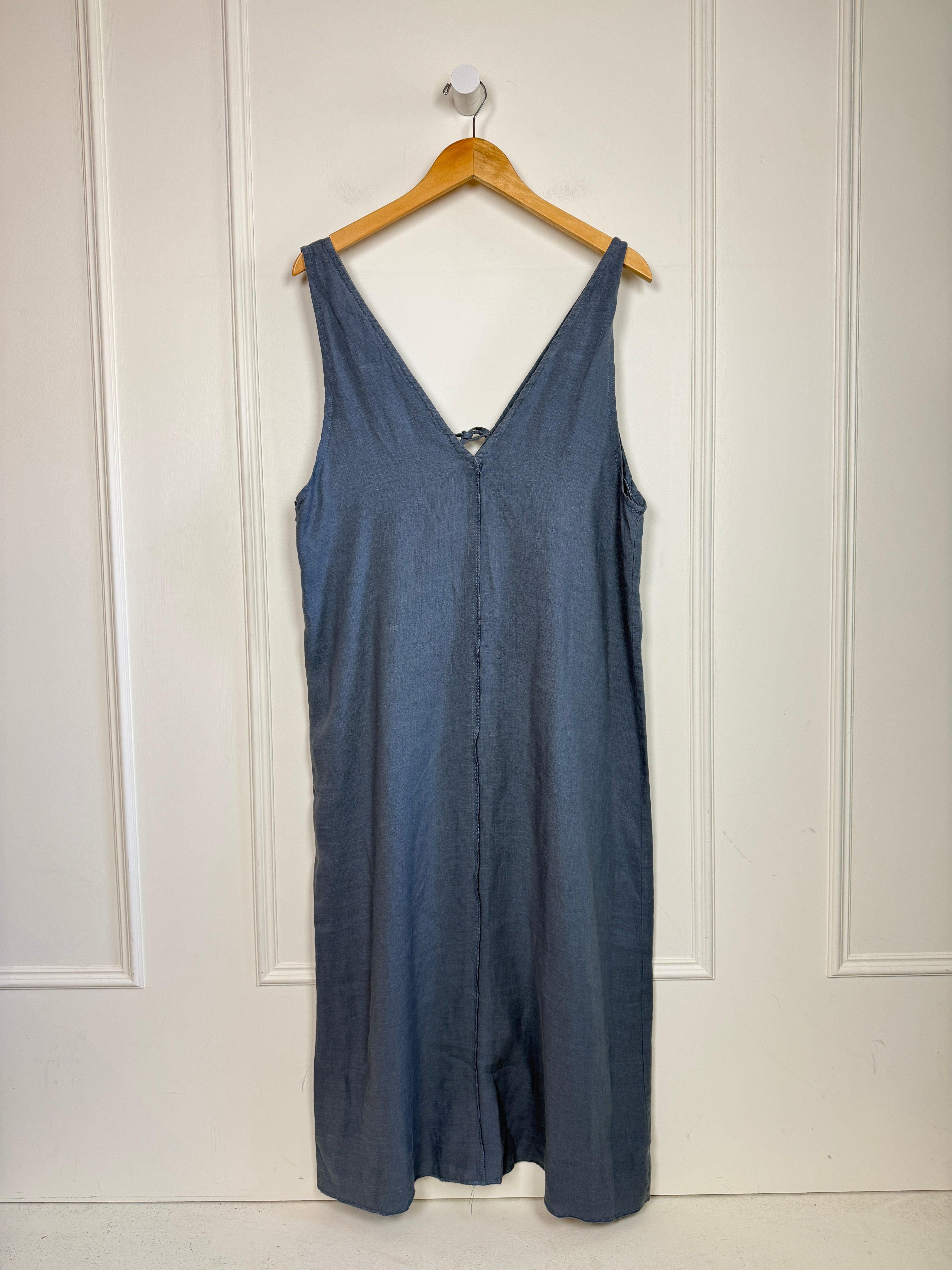 Deiji Studios Blue Linen Dress (M/L)