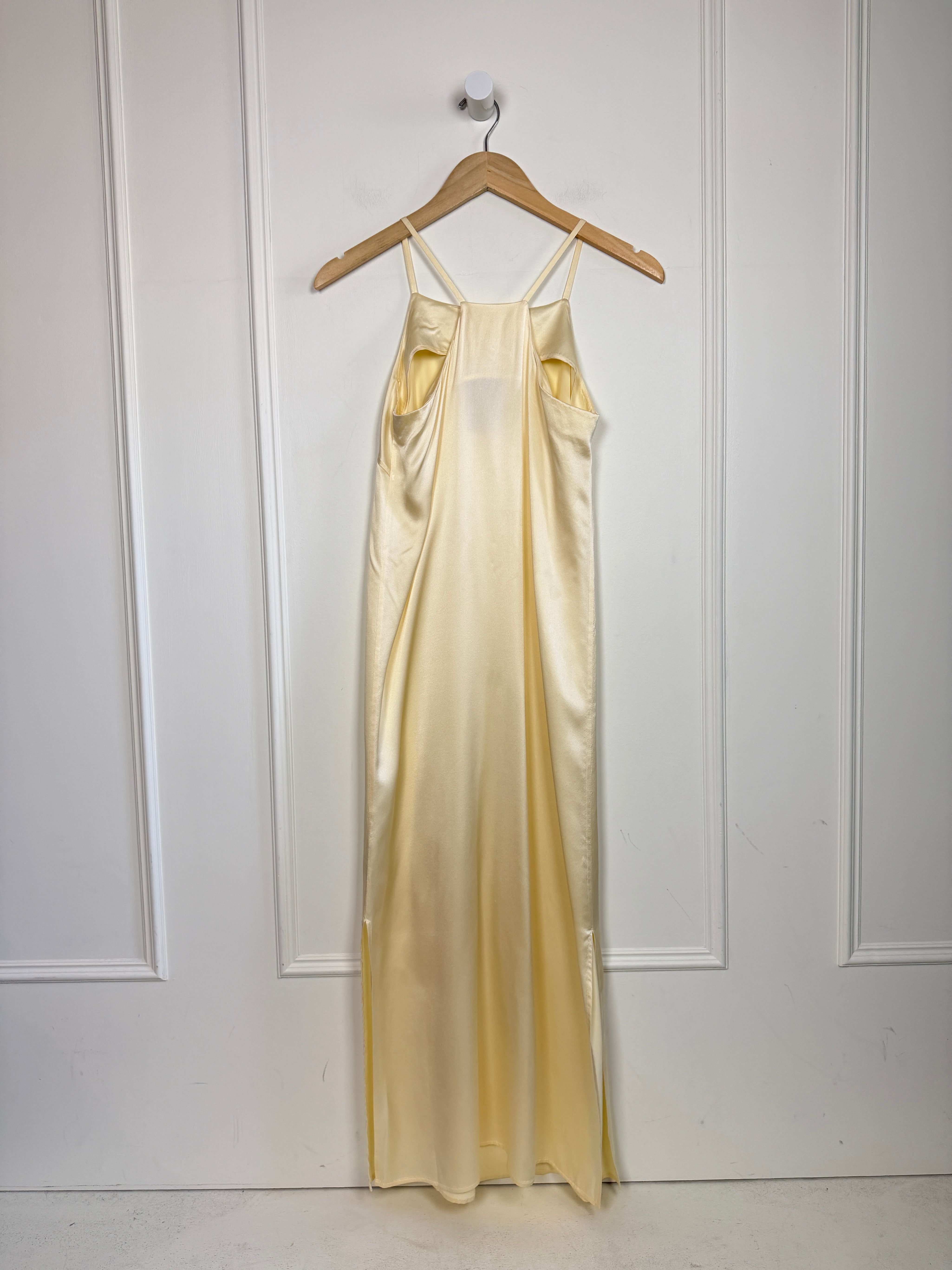 LouLou Studio Yellow Silk Maxi Dress (XS)