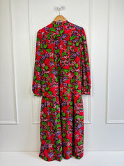 Saloni Red Floral Dress (6/M)