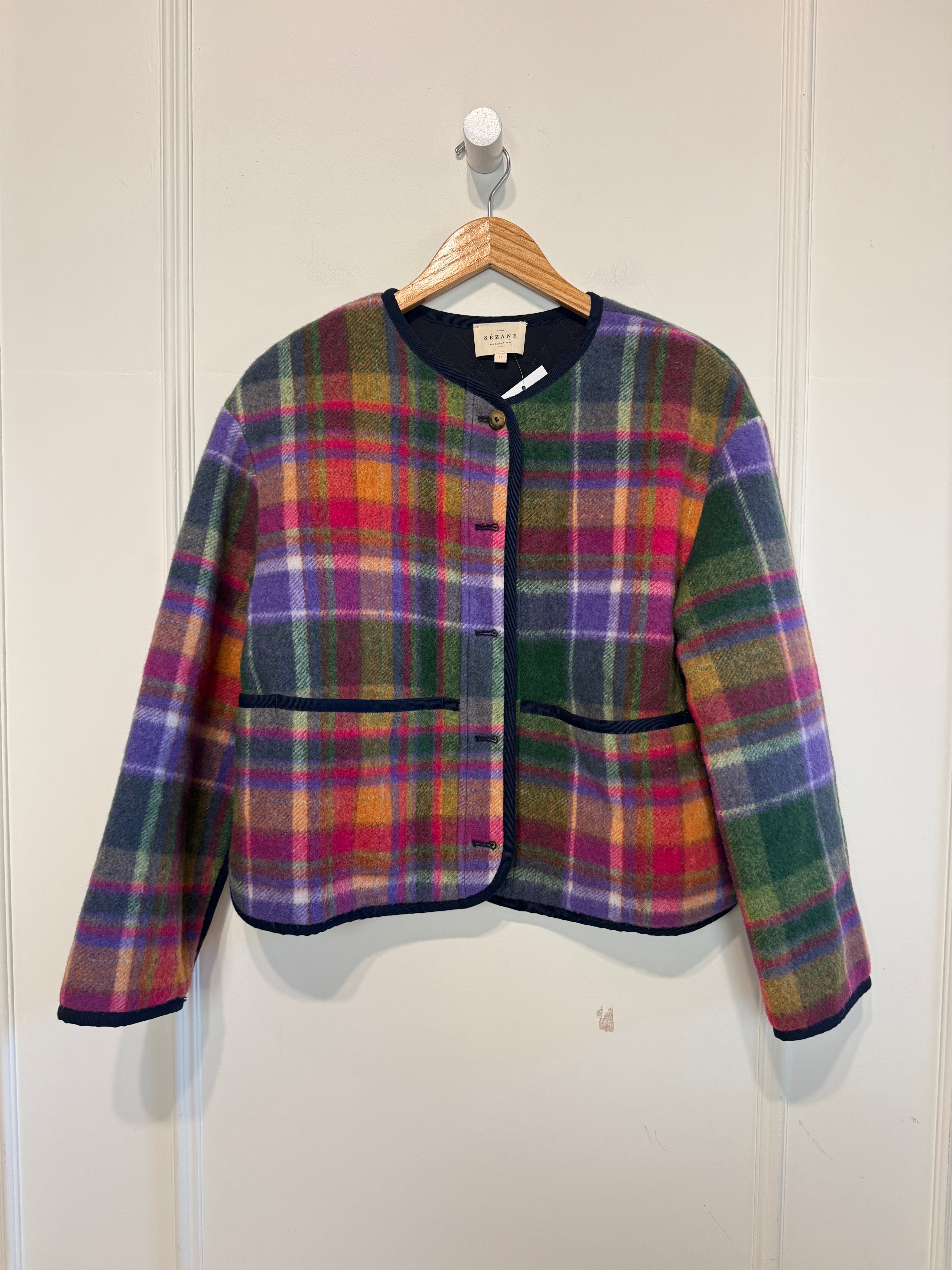 Sezane Boilled Wool Coat (38/M)
