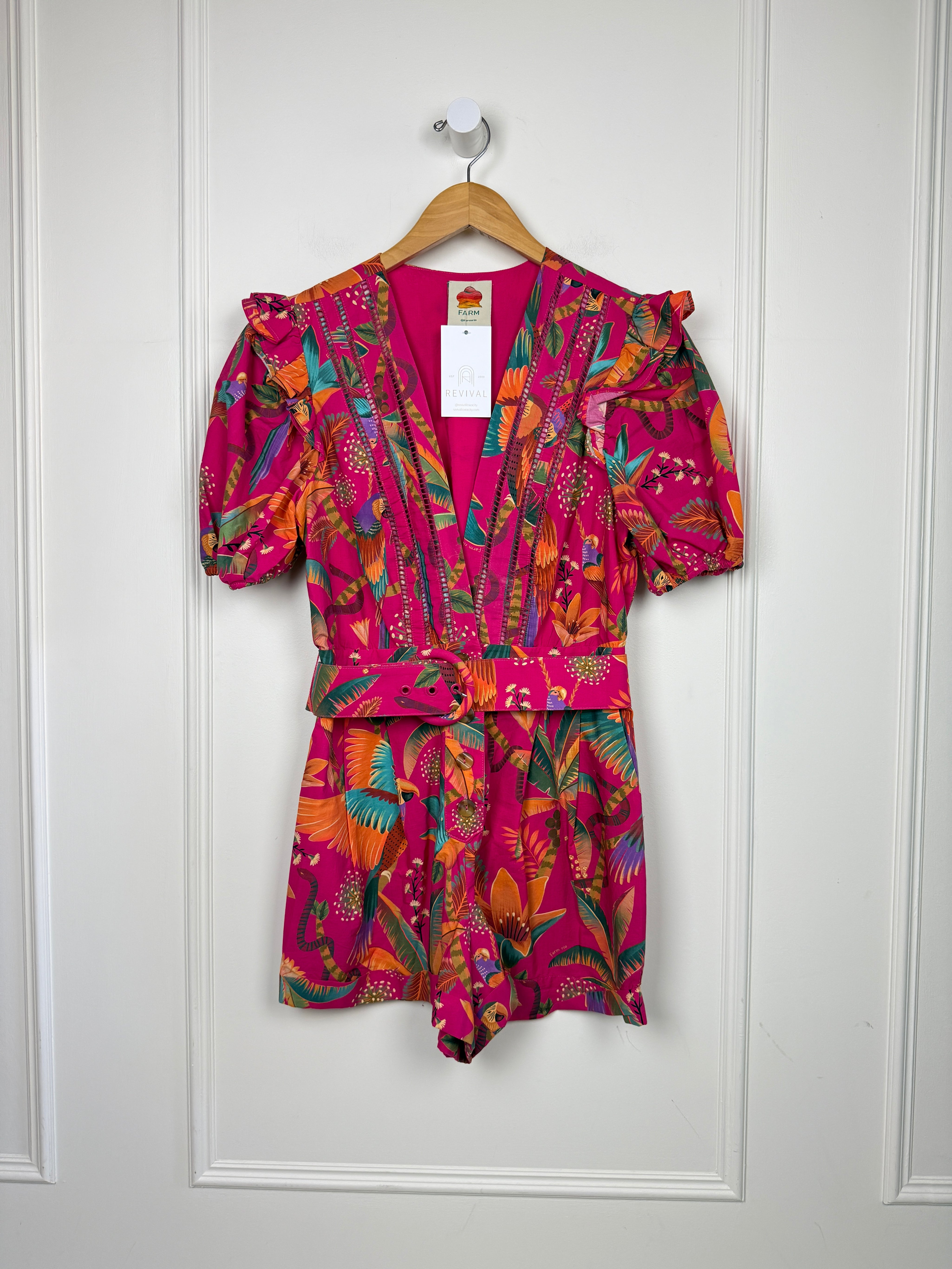 Farm Rio Pink Romper (S)