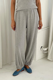 Le Bon Shoppe - Pointelle Balloon Pants | Melange Grey