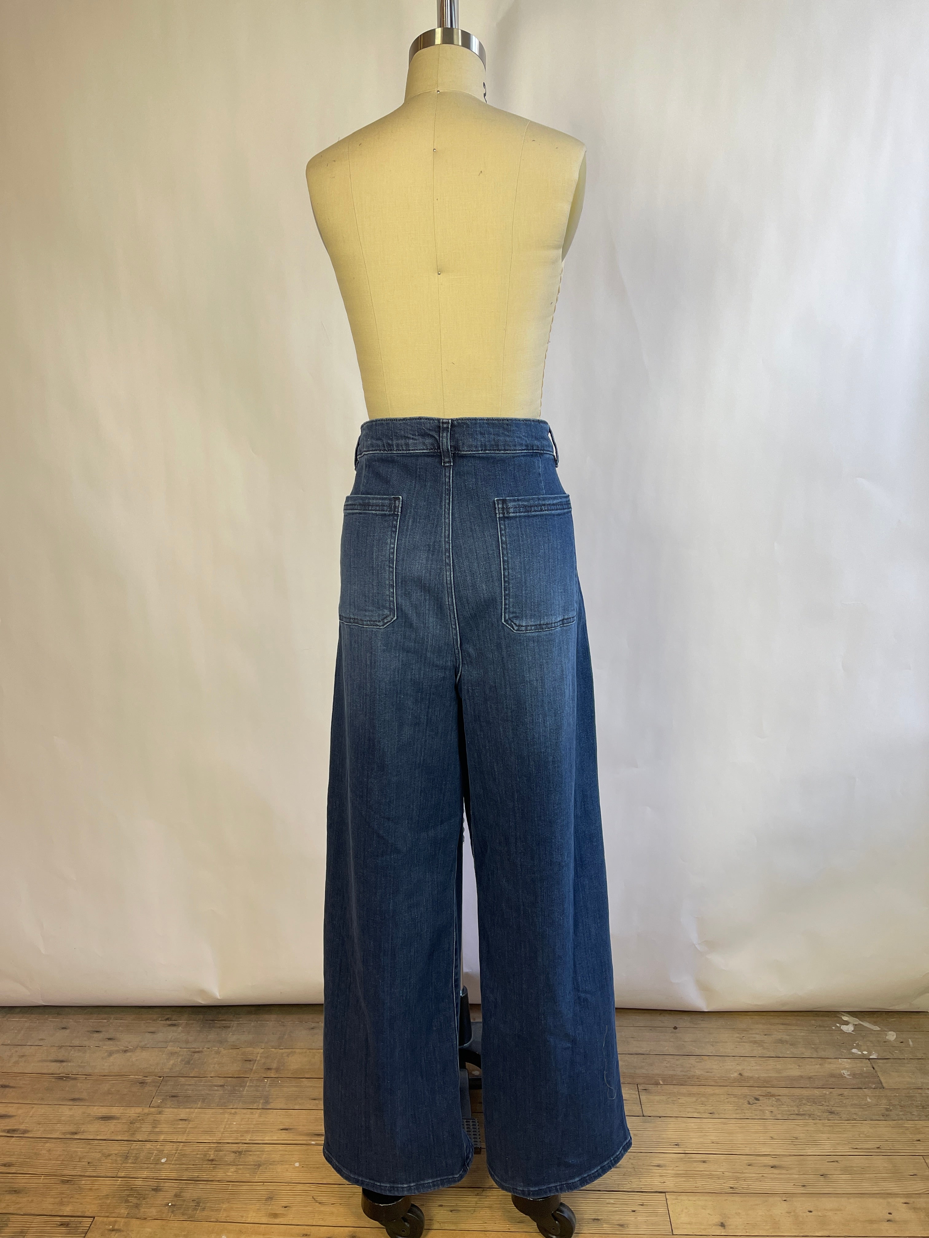 Frame Slim Palazzo Denim (33/16)