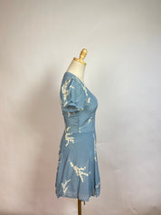 Realisation Par Blue Silk Mini Dress (XS)