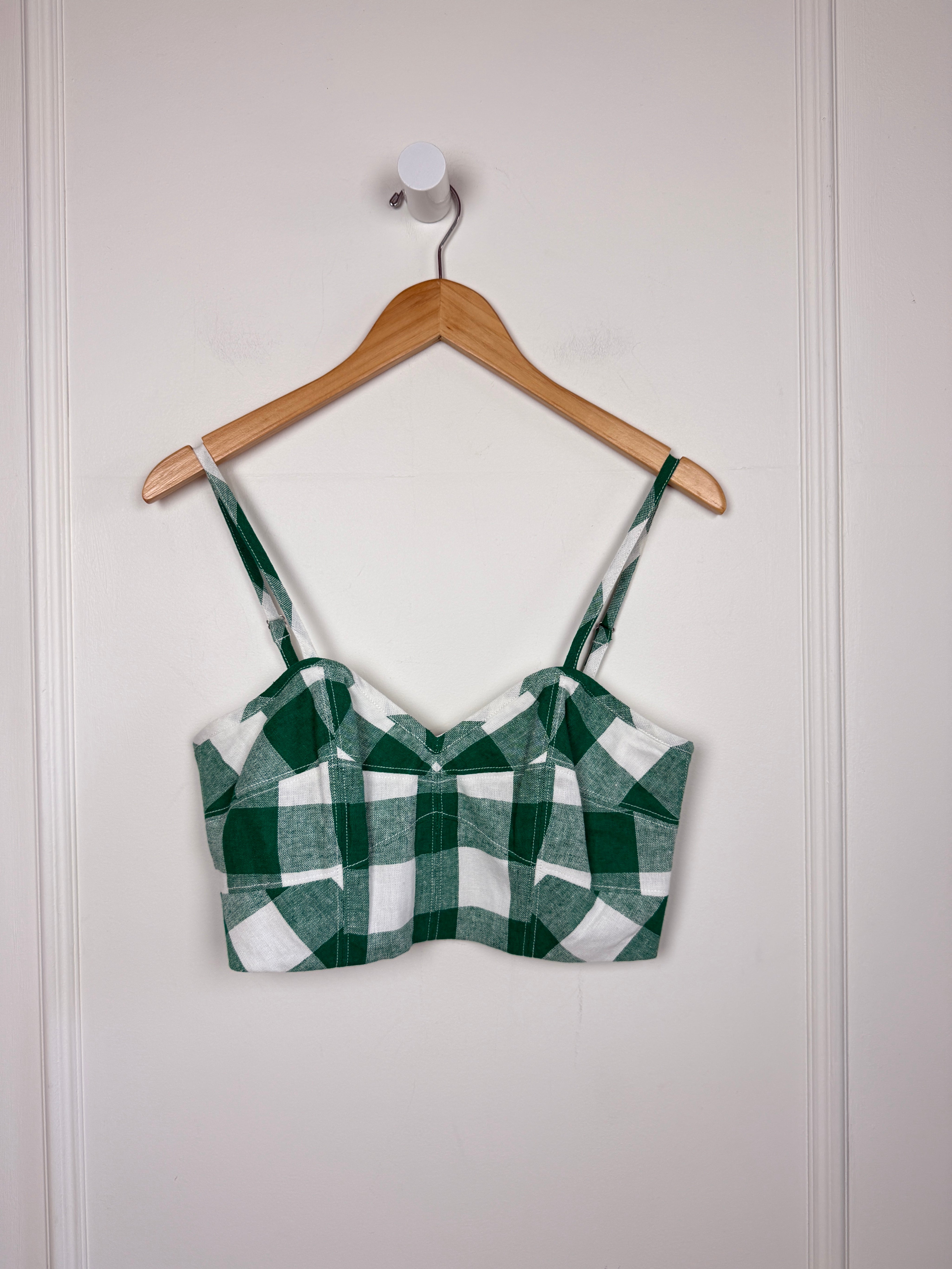 Hunter Bell Gingham Crop Top (4/S)