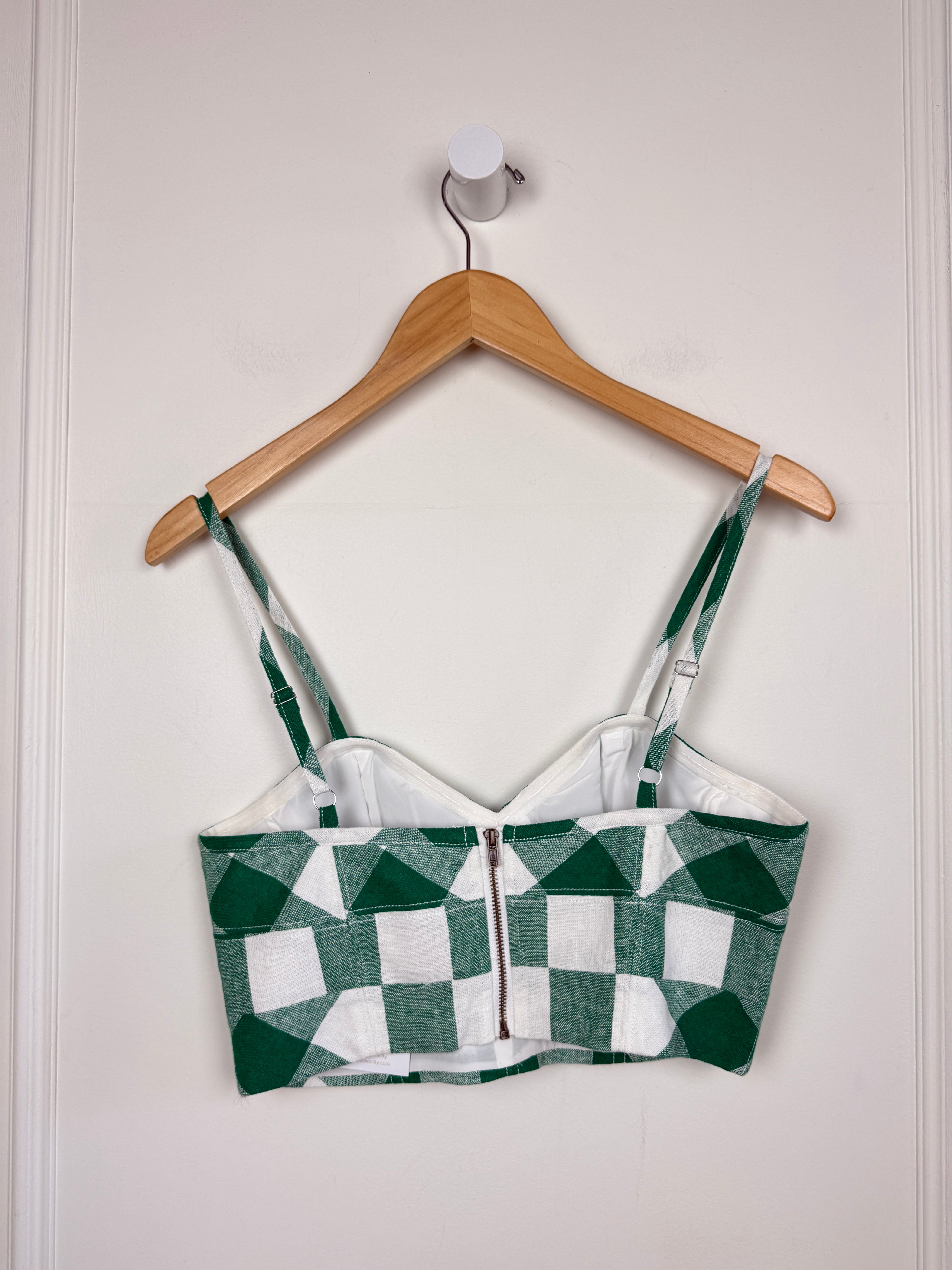 Hunter Bell Gingham Crop Top (4/S)