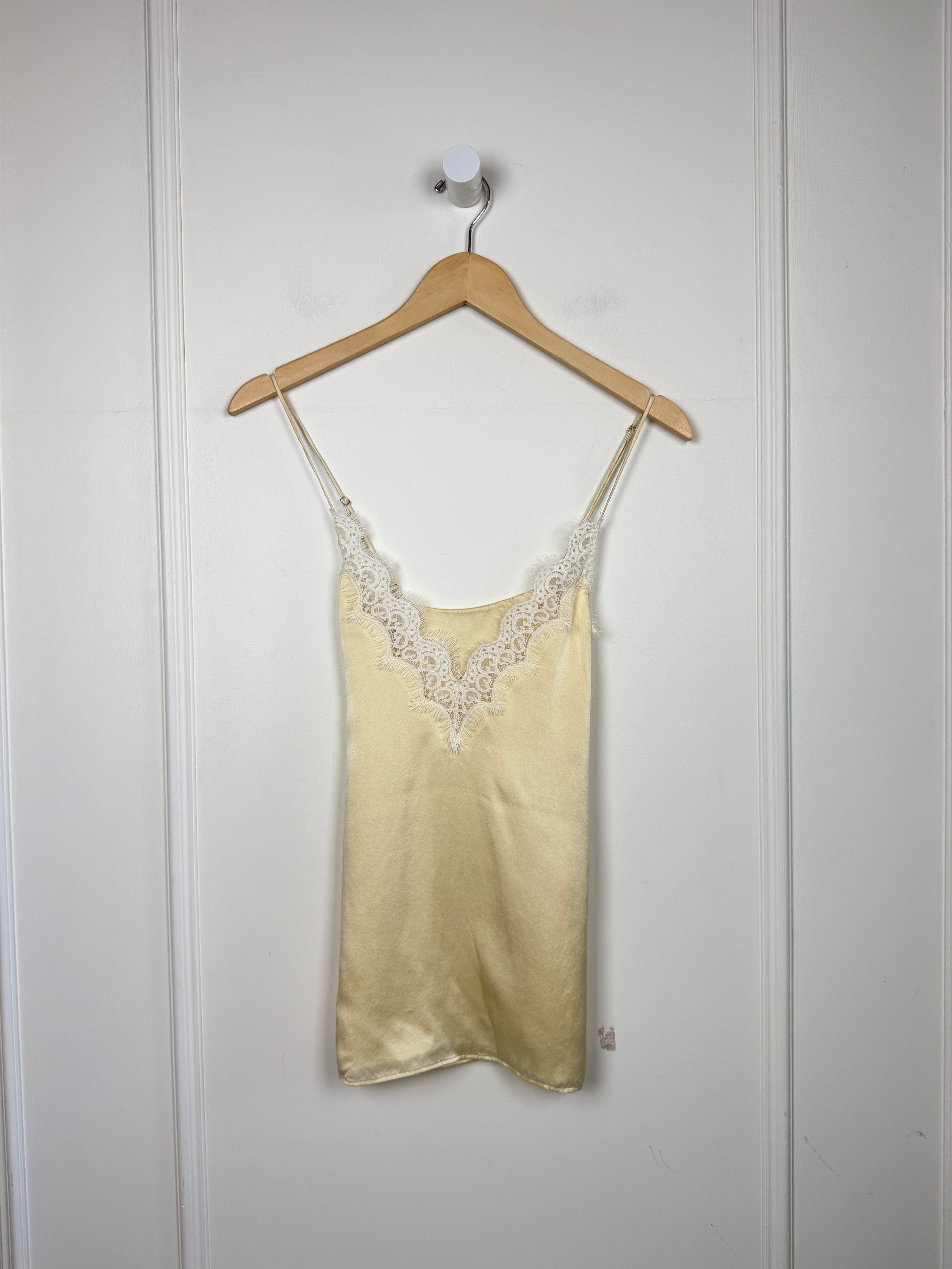 Cami NYC Butter Yellow Silk Tank (S)