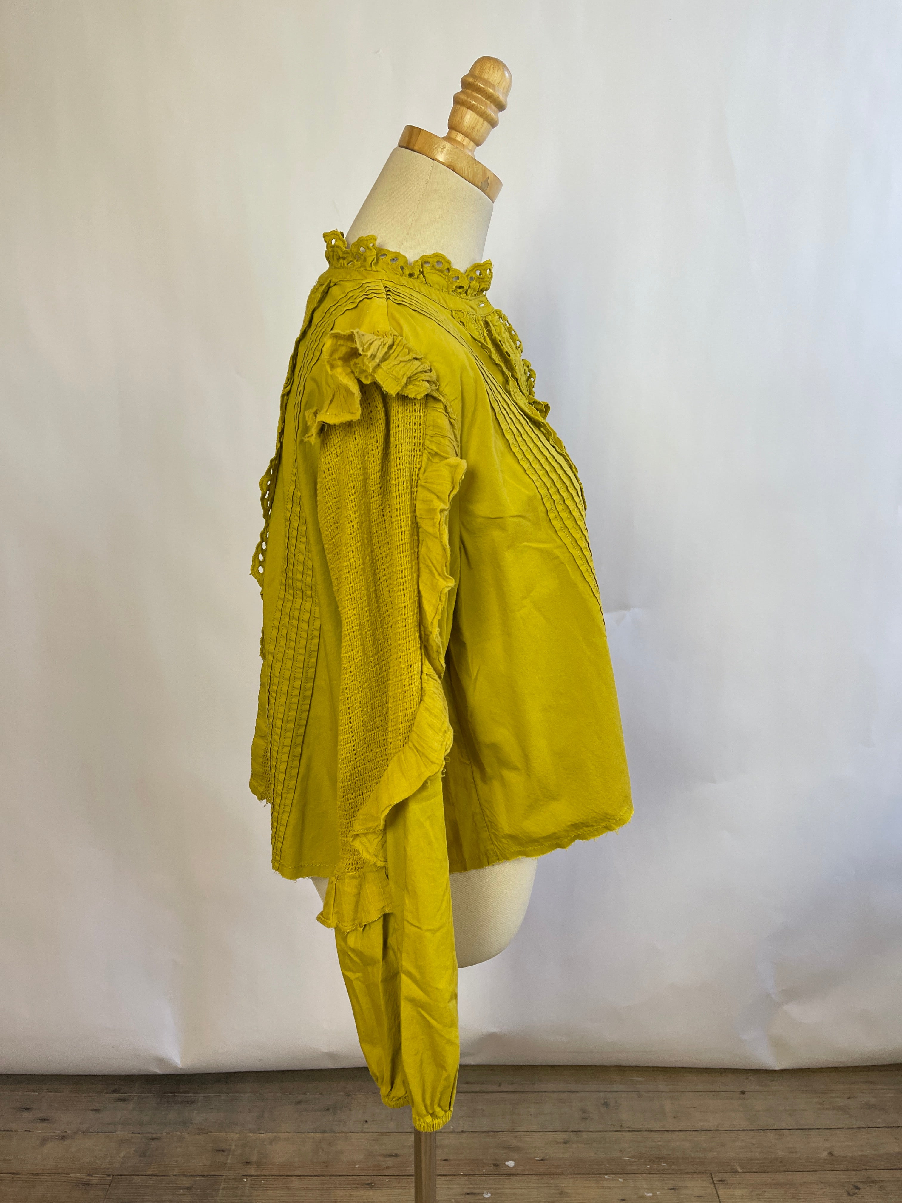 Free People Yellow Blouse (M)