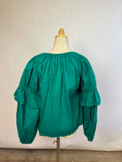 Ulla Johnson Teal Blouse (6/M)