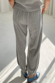 Le Bon Shoppe - Pointelle Balloon Pants | Melange Grey