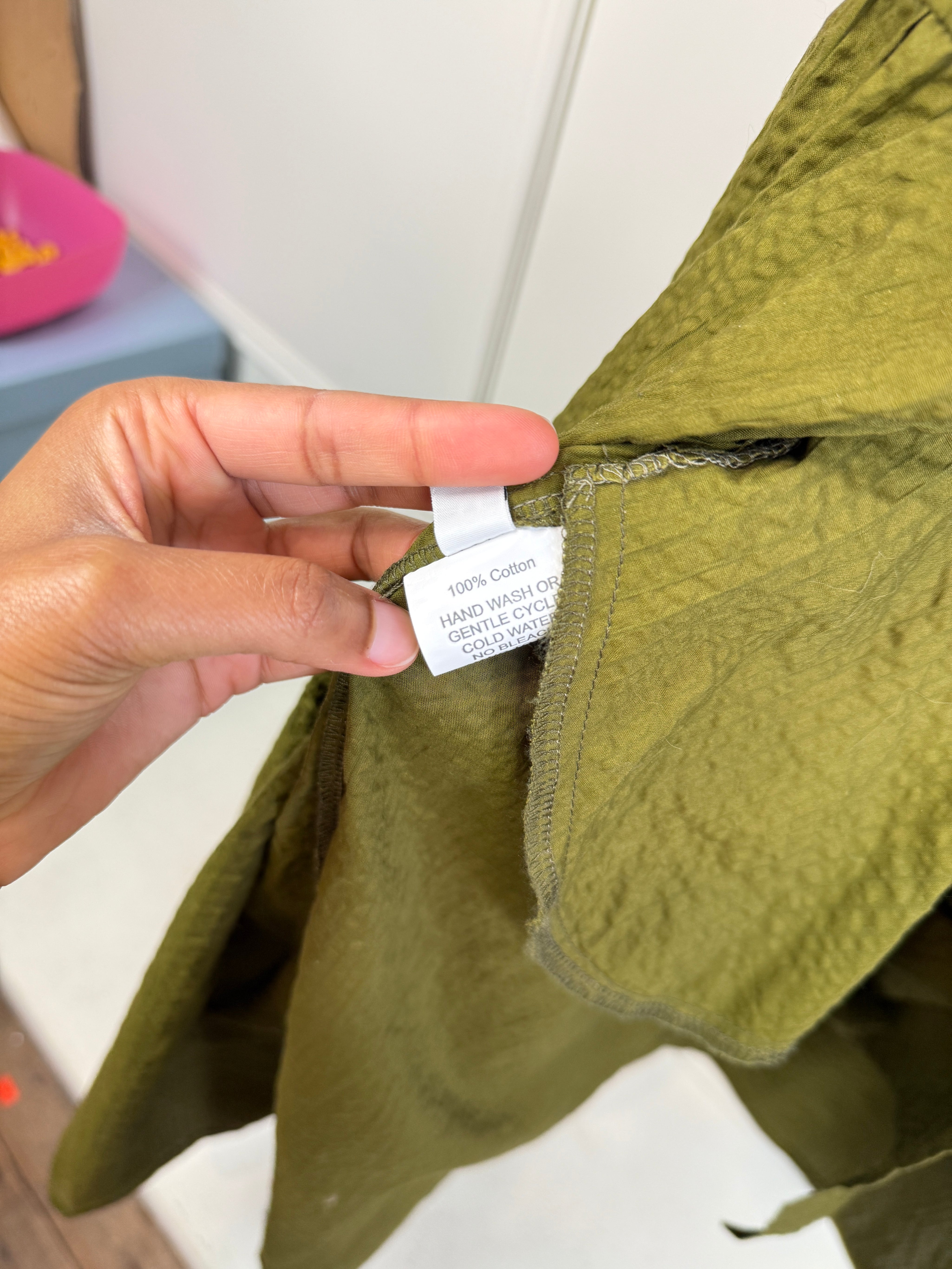 A Bronze Age Green Wrap Dress (L)