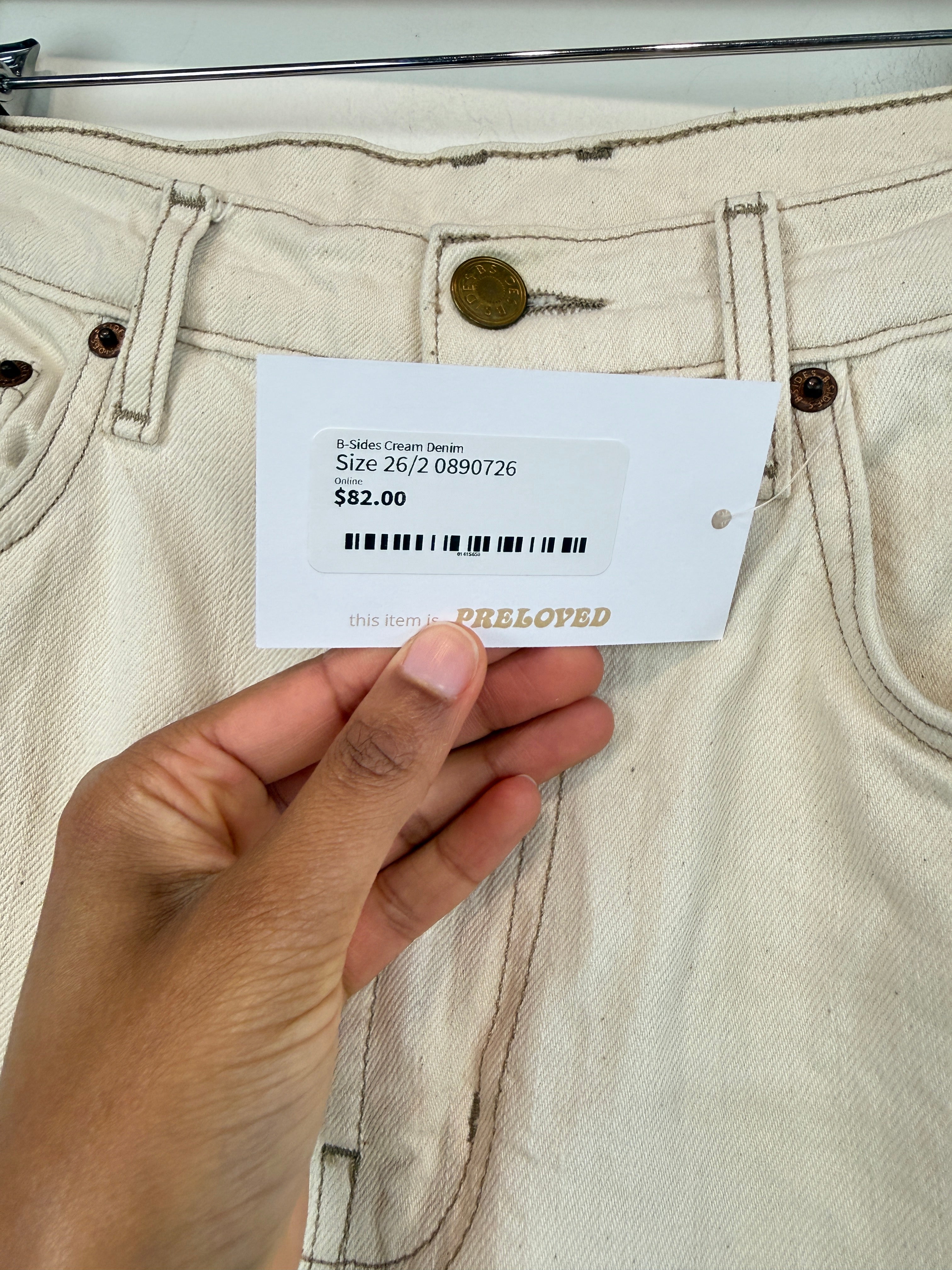 B Sides Cream Denim (2/26)