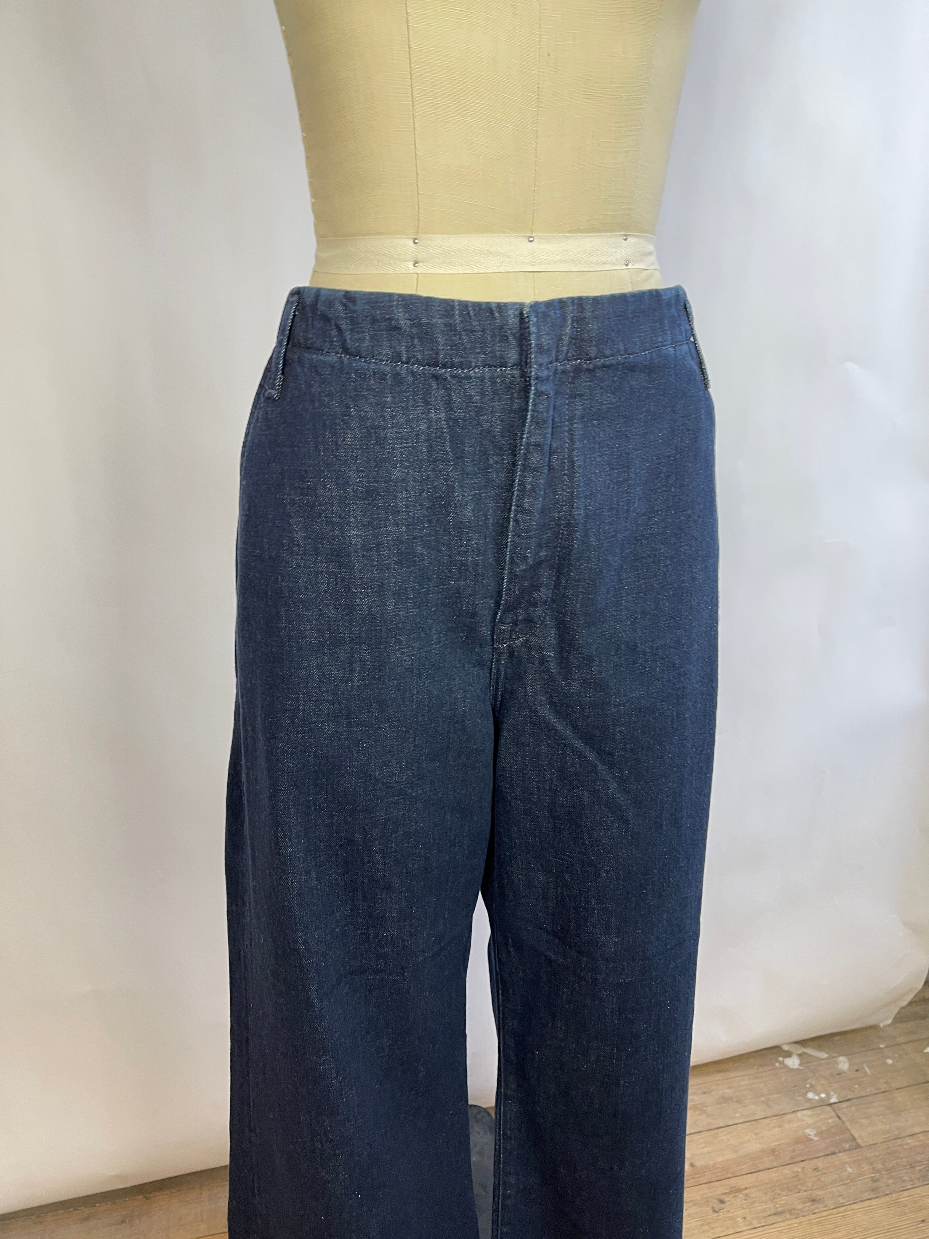 Re/Done Trouser Jean in Cross Hatch Rinse (30/10)