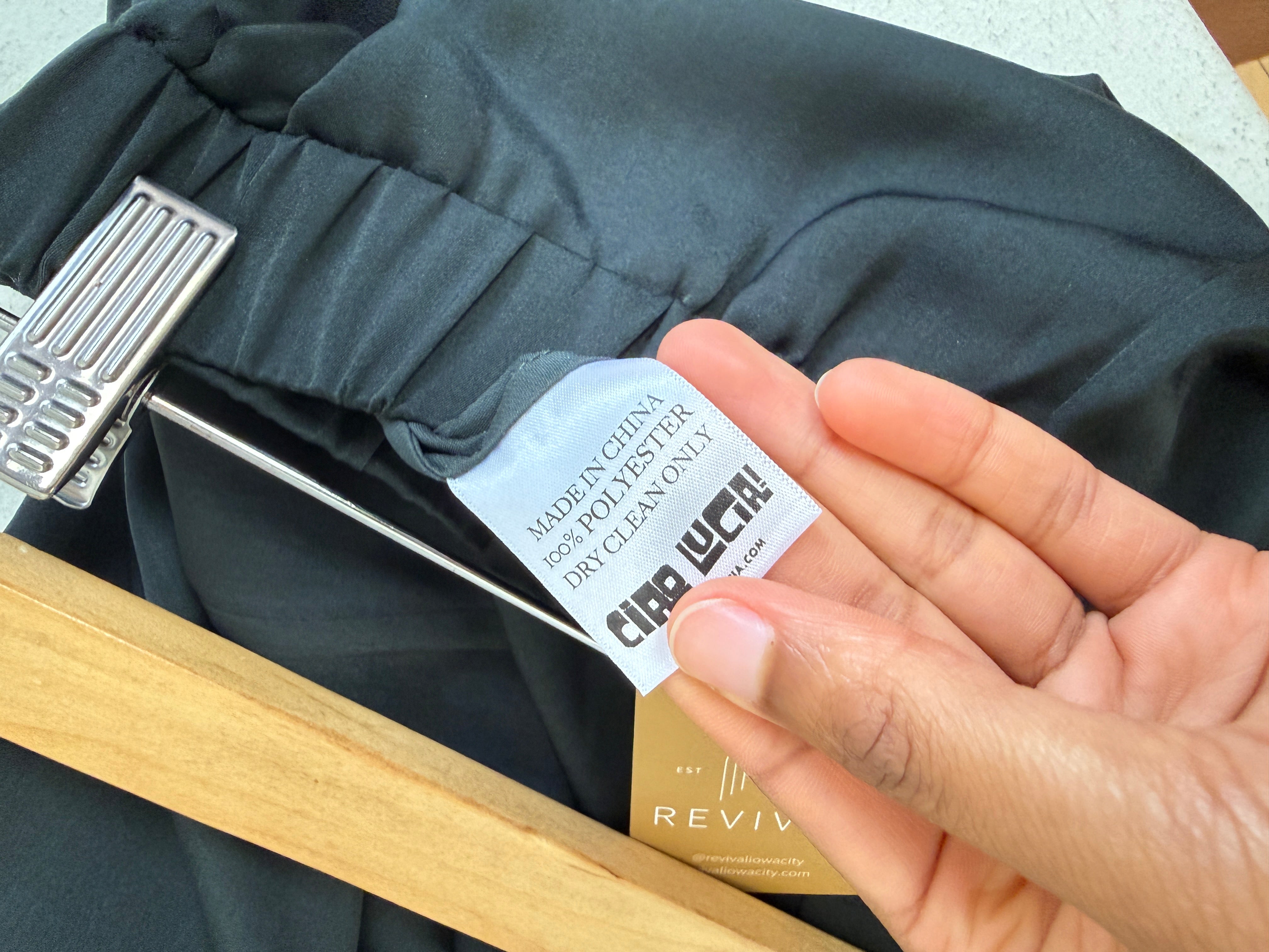 Ciao Lucia Black Satin Pants (XS)