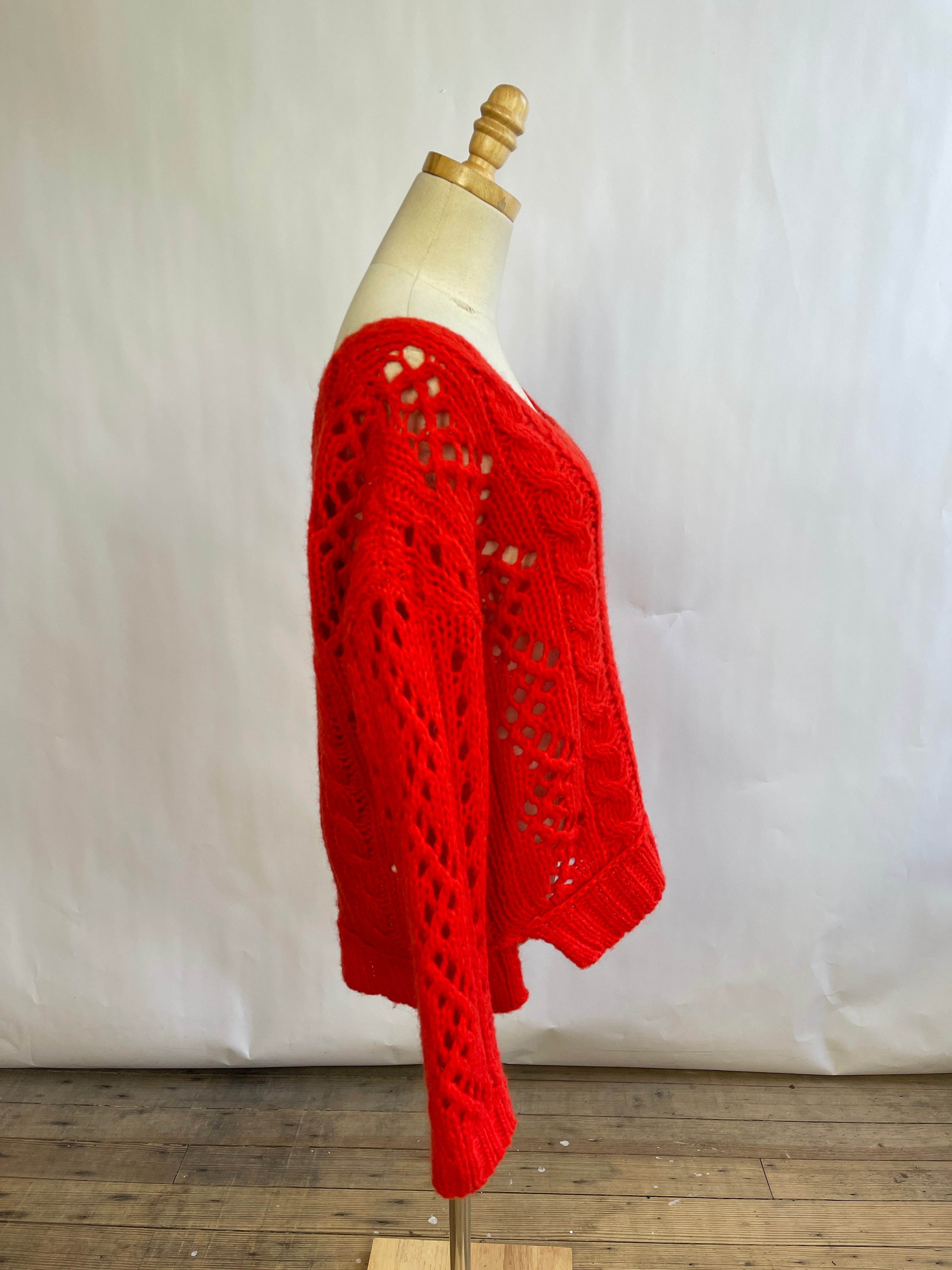 Free People Red Sweater (M)