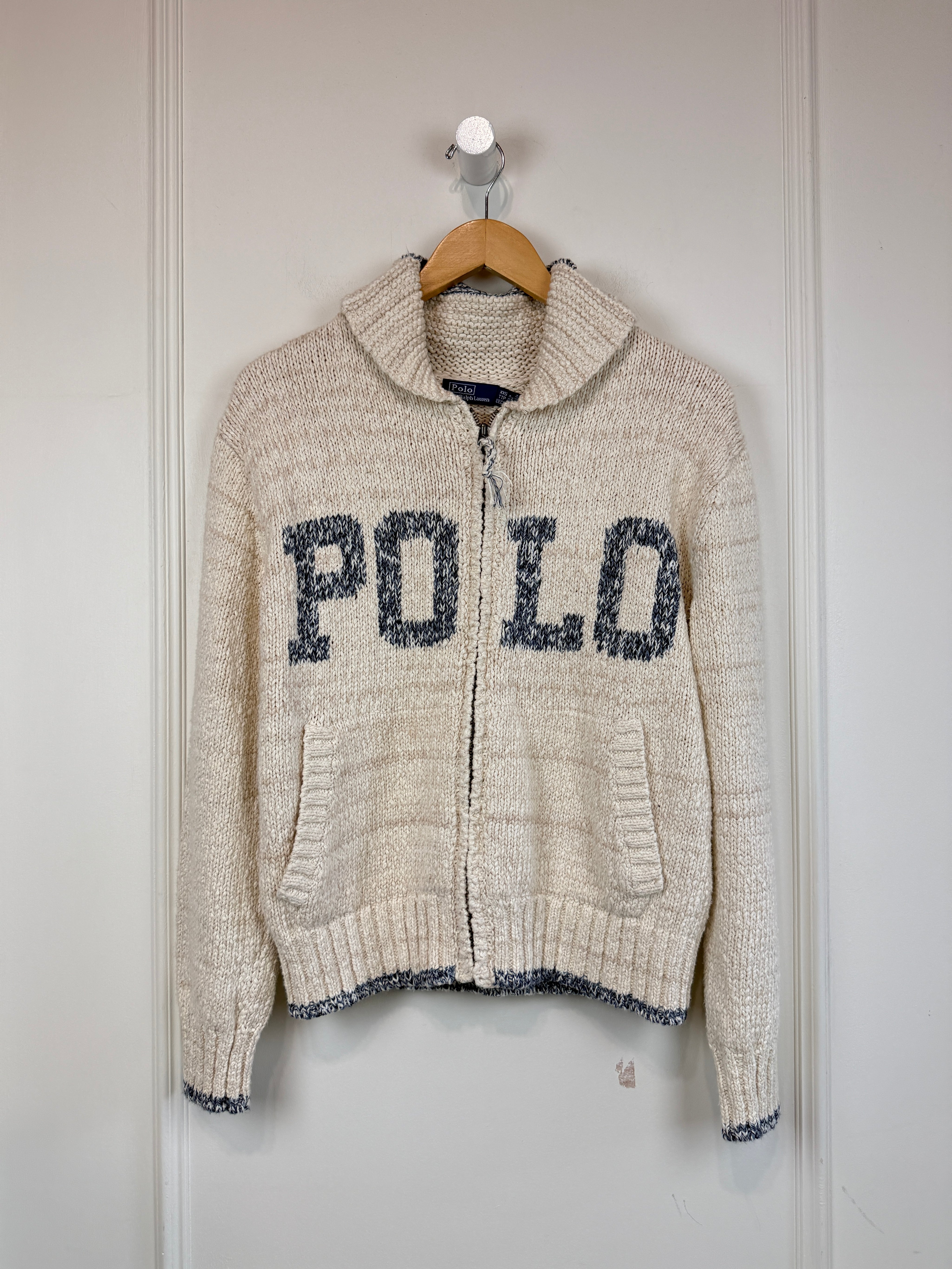 Ralph Lauren Polo Logo Zip Cardigan (XS)