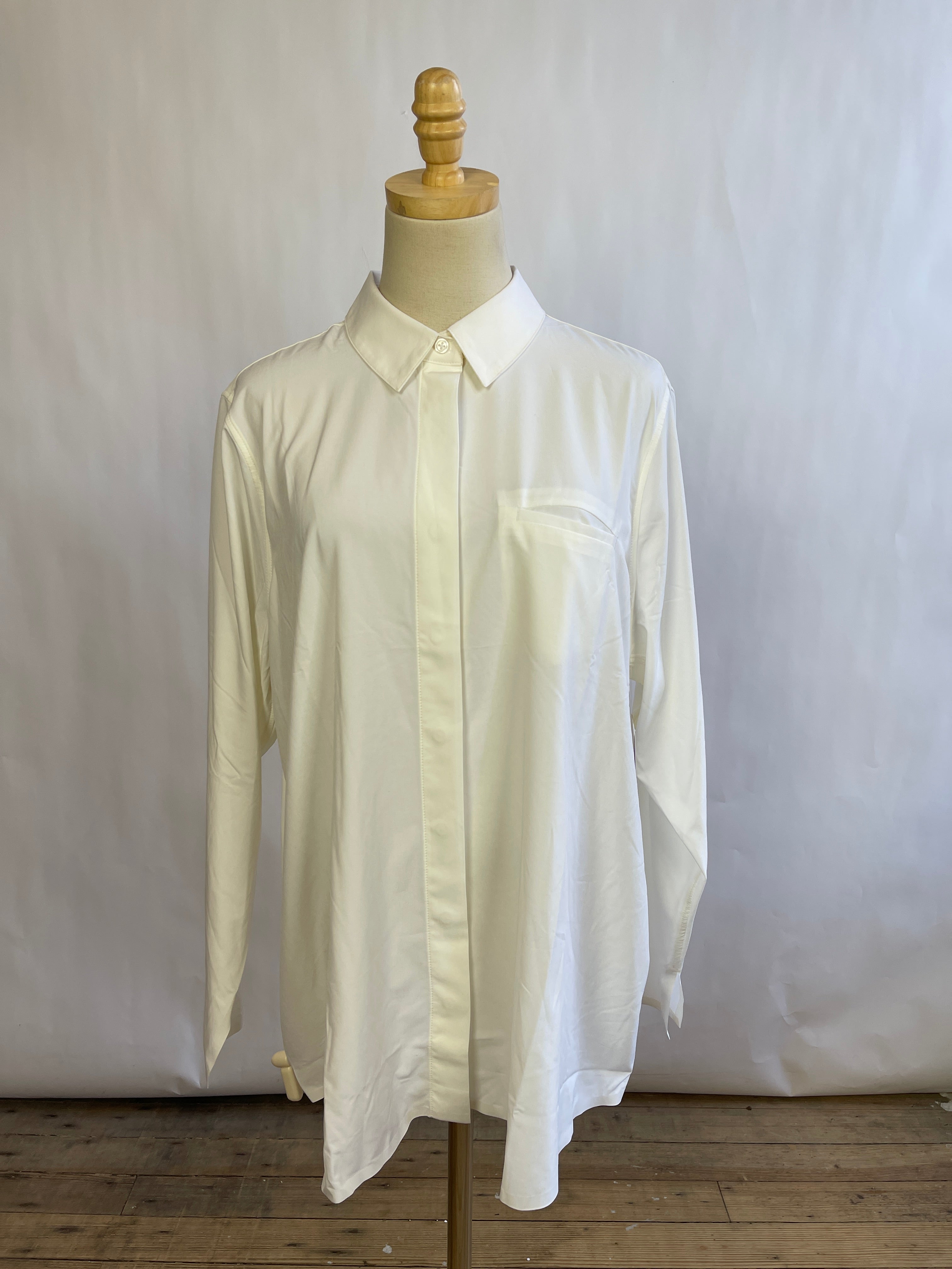 Athleta White Button Down (XL)