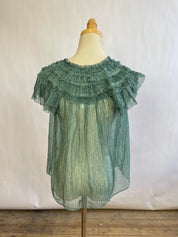 Ulla Johnson Blue Silk Blouse (2/XS)