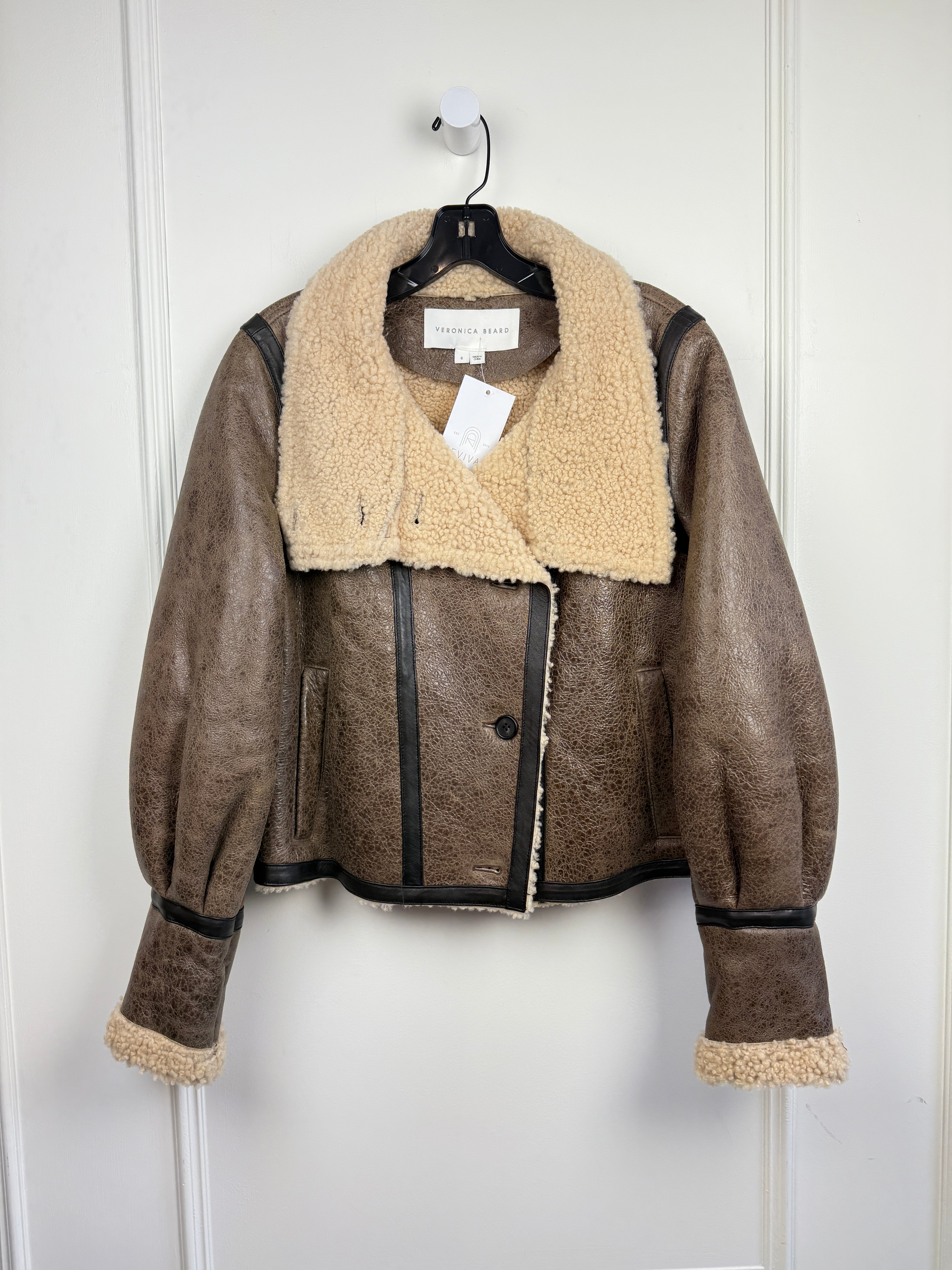 Veronica Beard Lamb Leather Jacket (6/M)