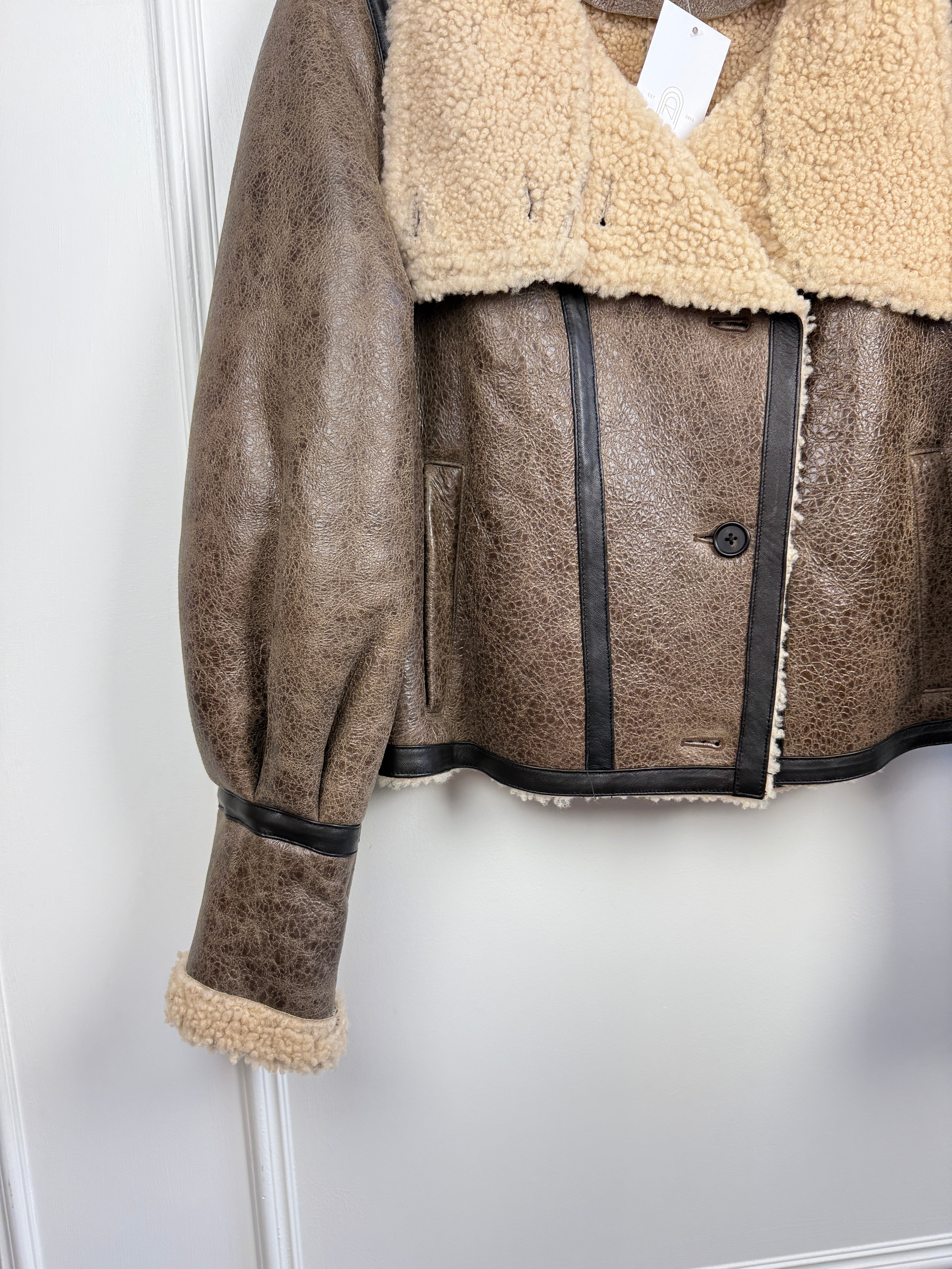 Veronica Beard Lamb Leather Jacket (6/M)