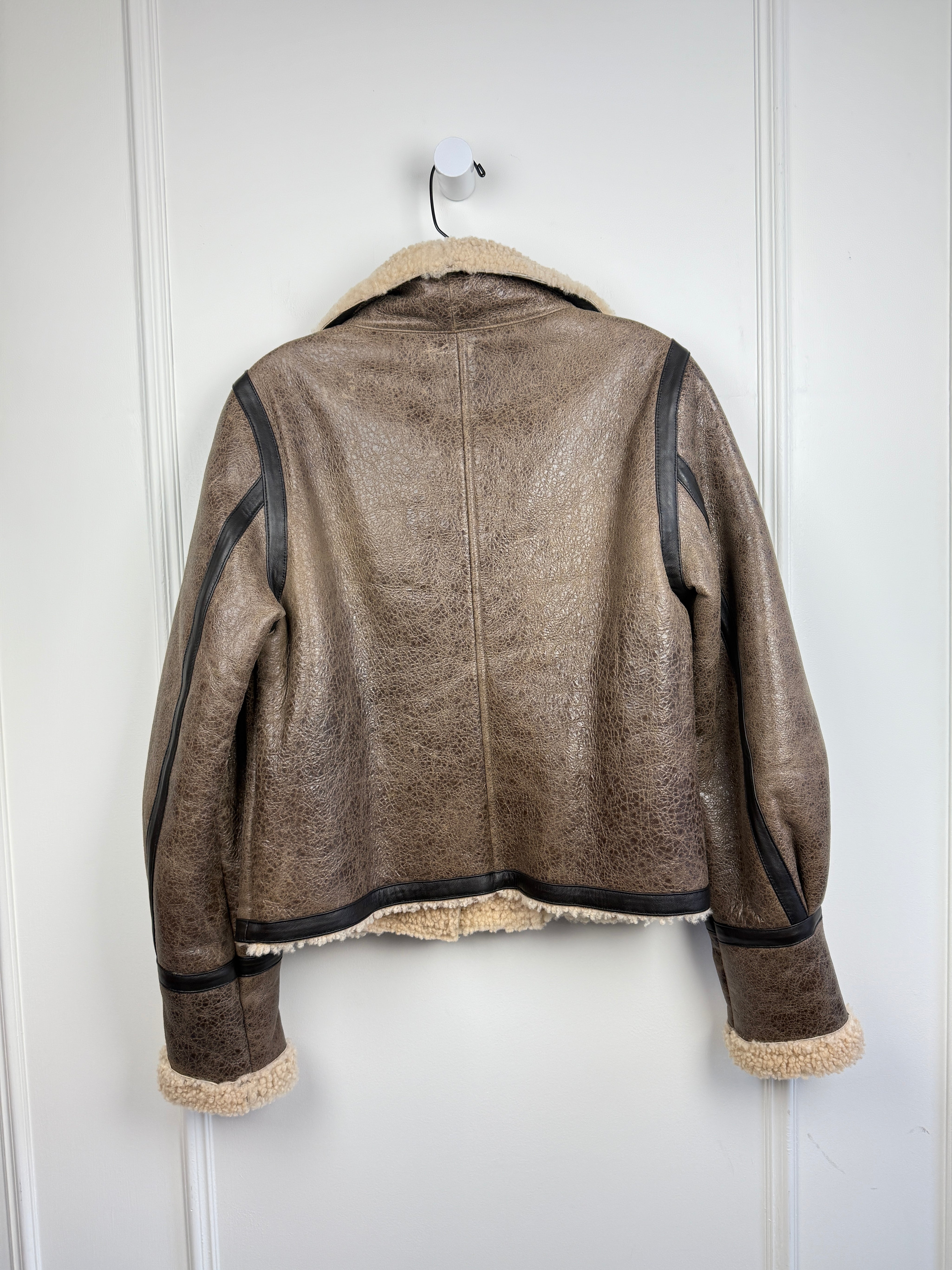 Veronica Beard Lamb Leather Jacket (6/M)