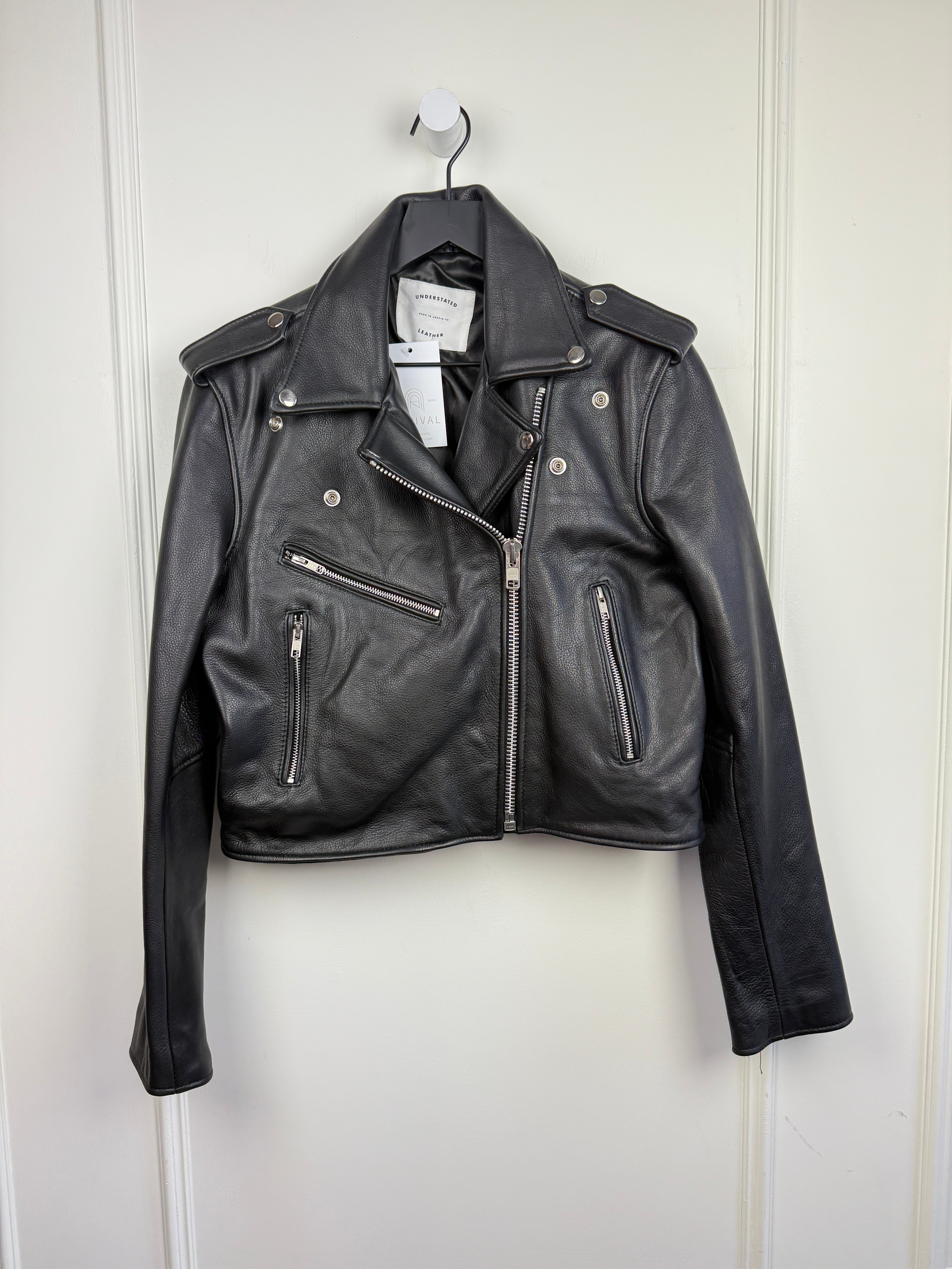 Understated Leather Classic Leather Jacket (L)