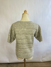 Atelier Delphine Grey Knit Sweater Top (M)