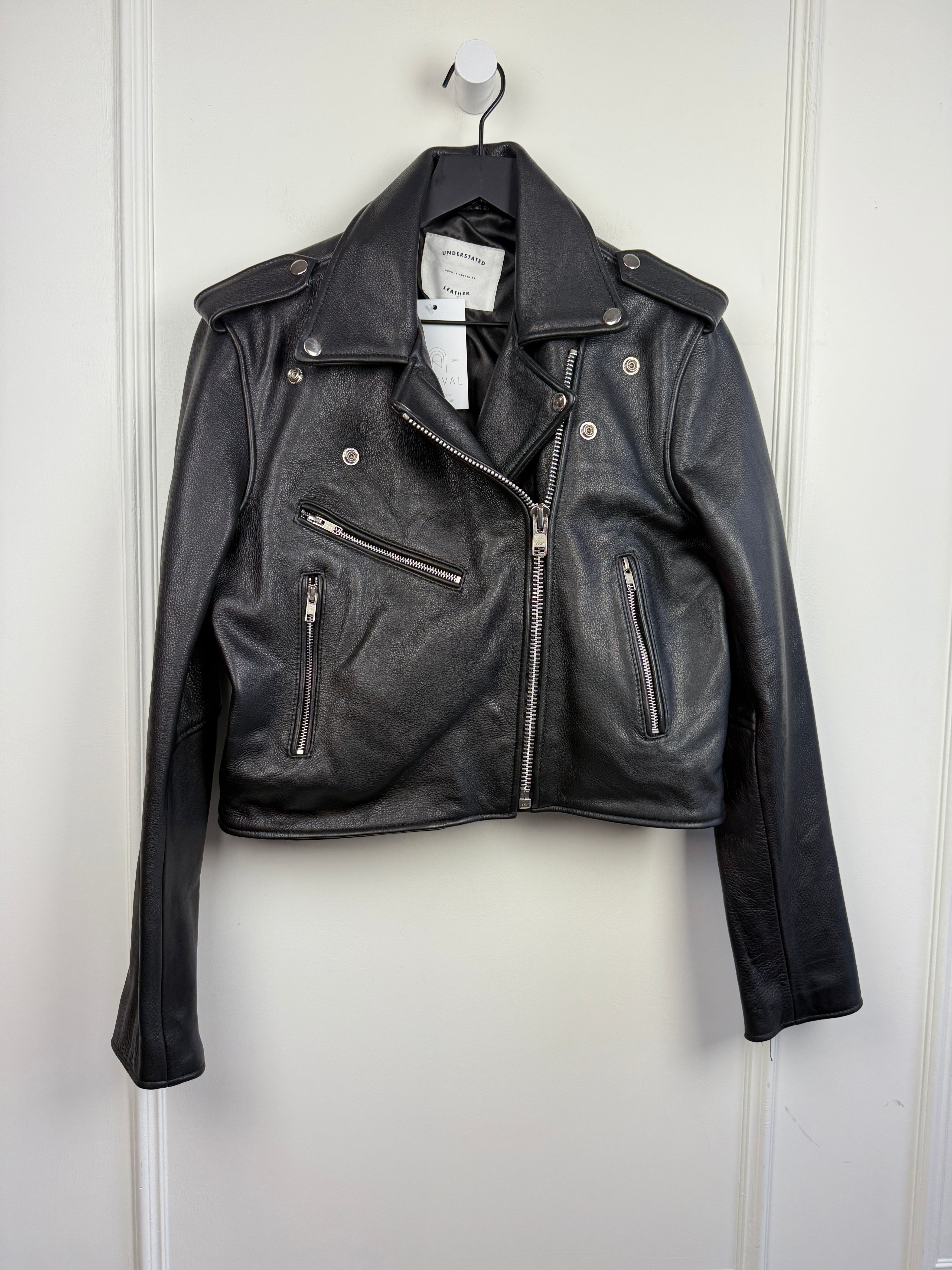 Understated Leather Classic Leather Jacket (L)