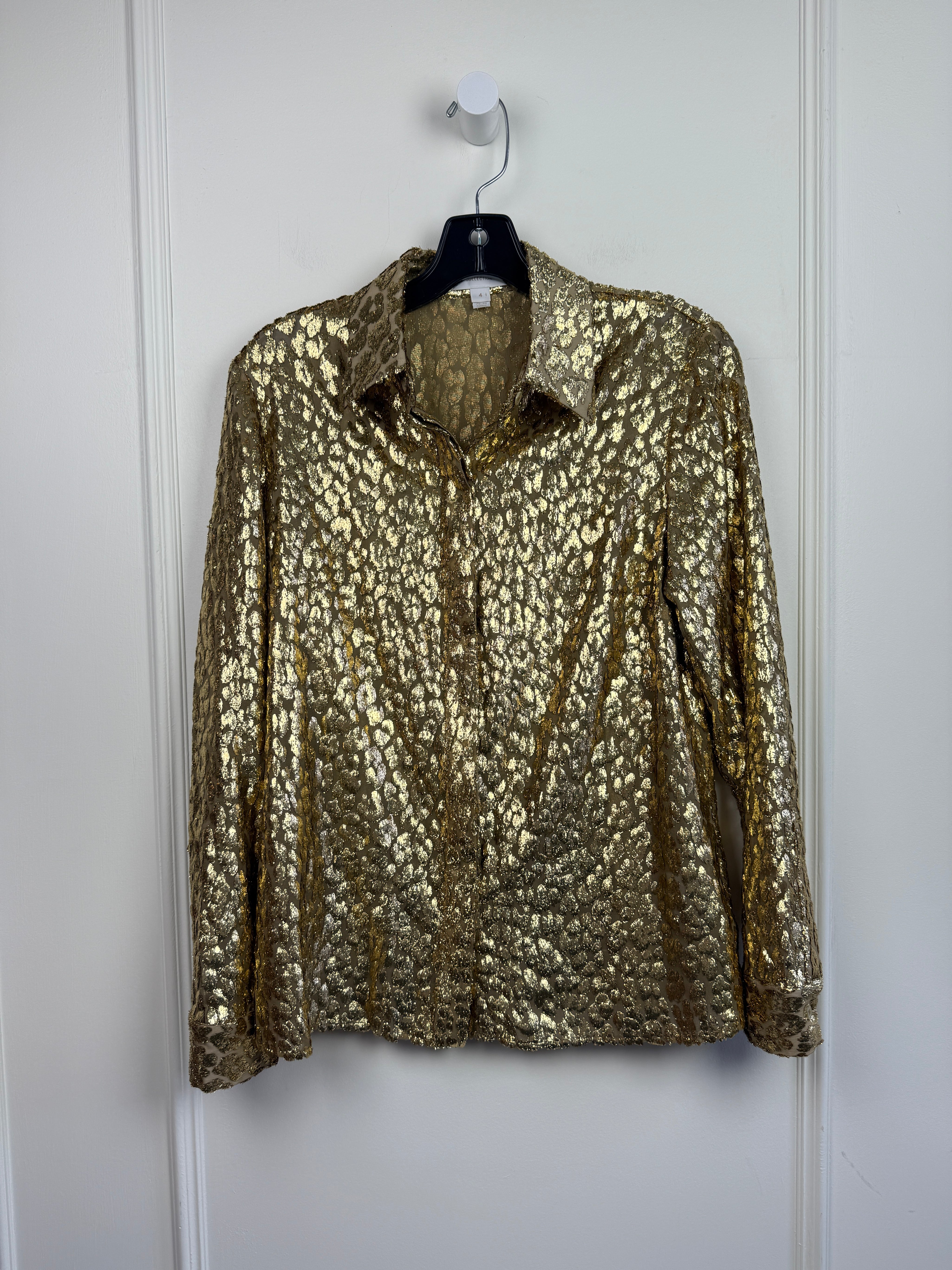 Michael Kors Collection Gold Blouse (4/S)