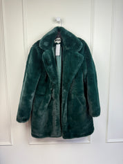 Apparis Faux Fur Green Coat (M)