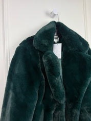 Apparis Faux Fur Green Coat (M)