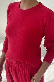 Le Bon Shoppe - Pointelle Fundamental Tee | Red Apple