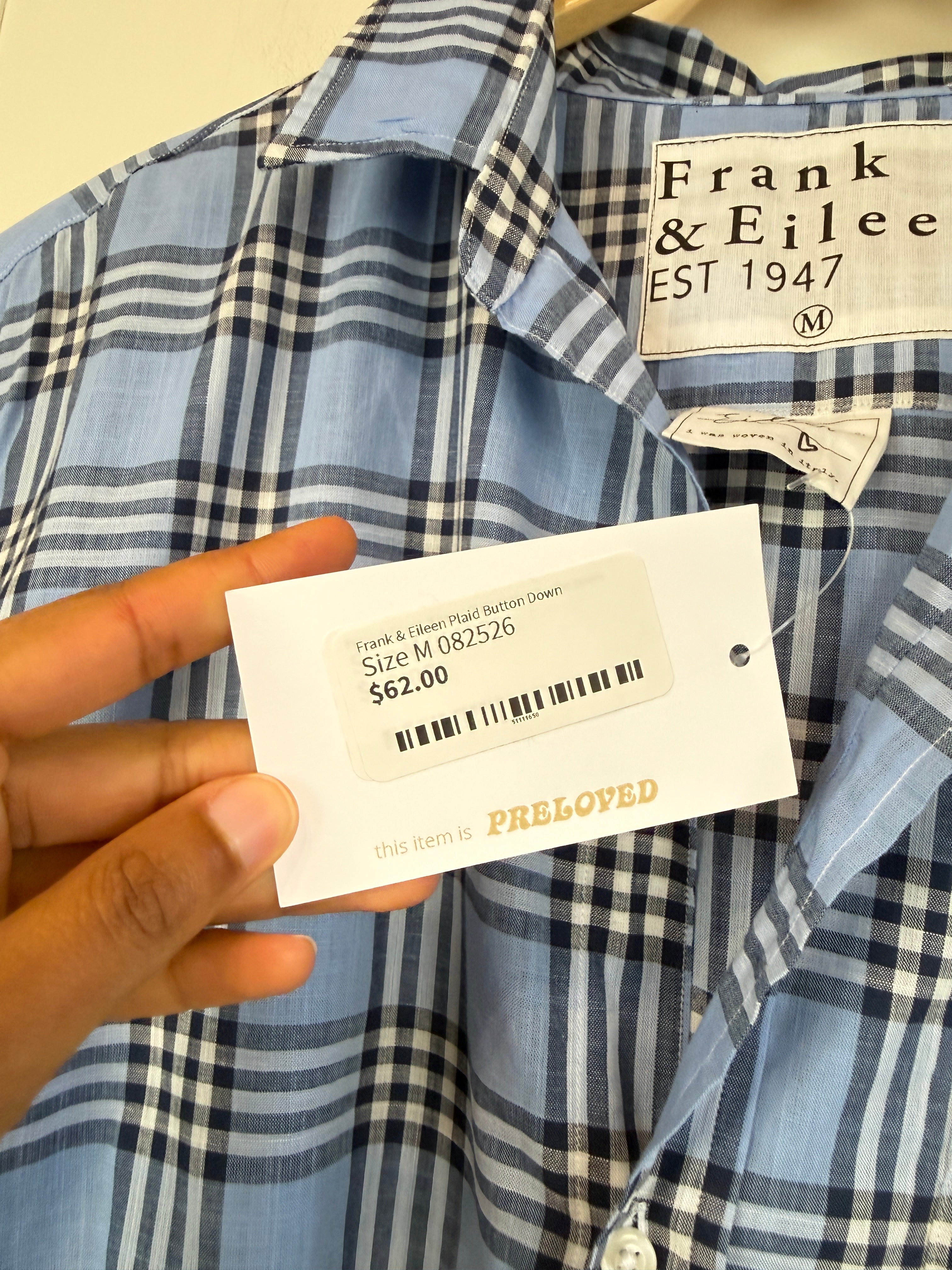 Frank & Eileen Plaid Button Down (M)