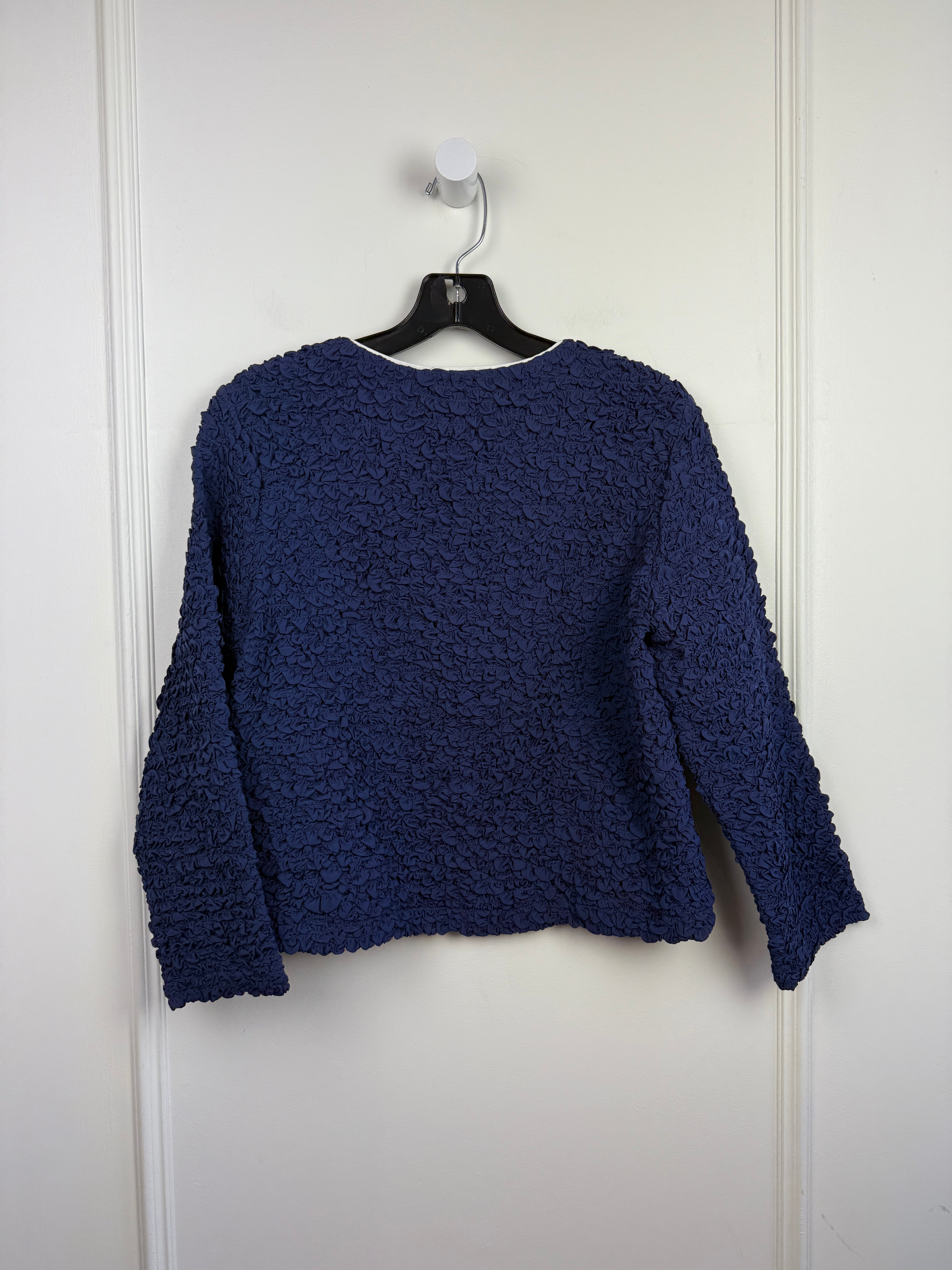 Frances Valentine Crinkle Blazer Top (M)