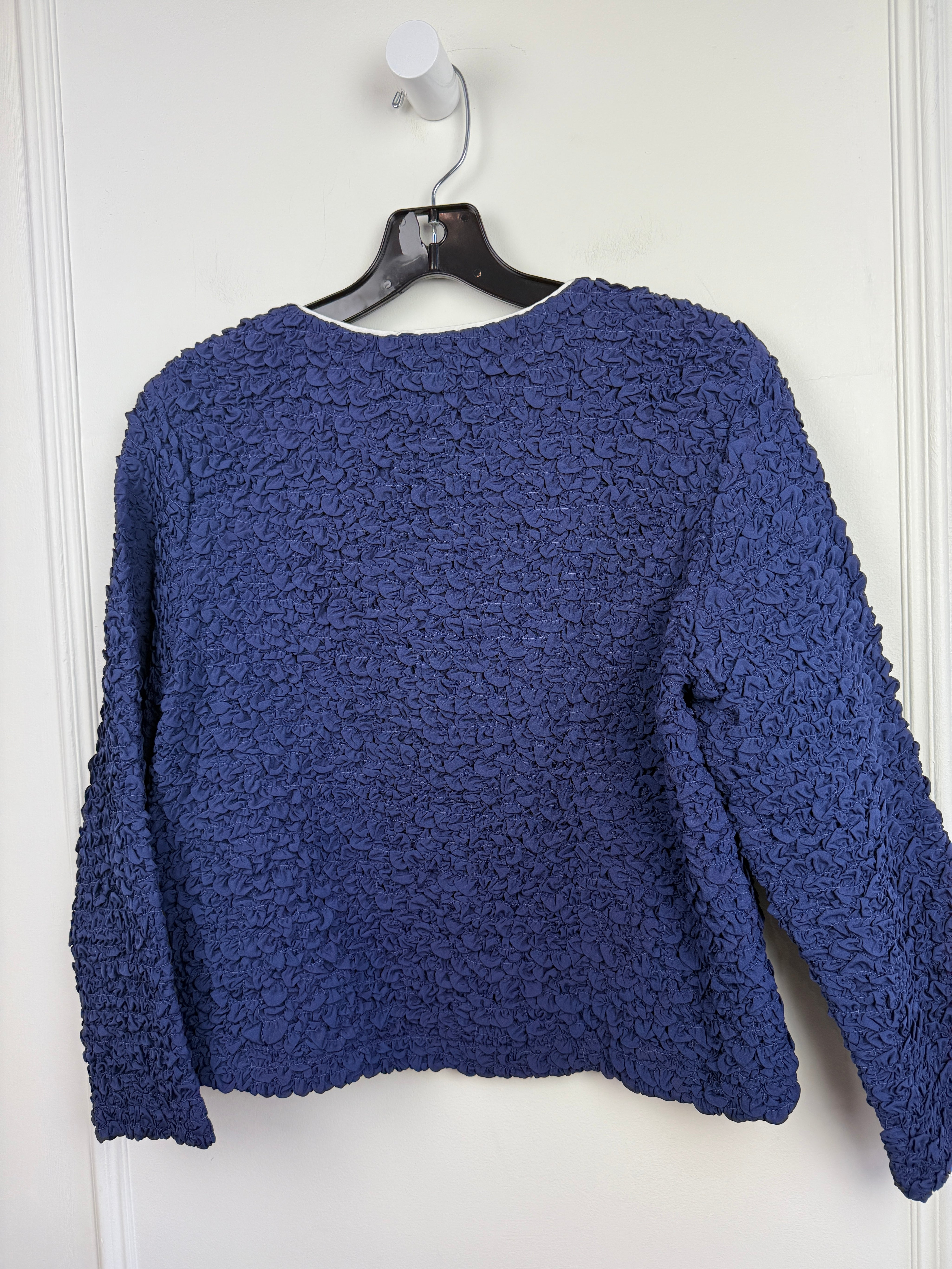 Frances Valentine Crinkle Blazer Top (M)