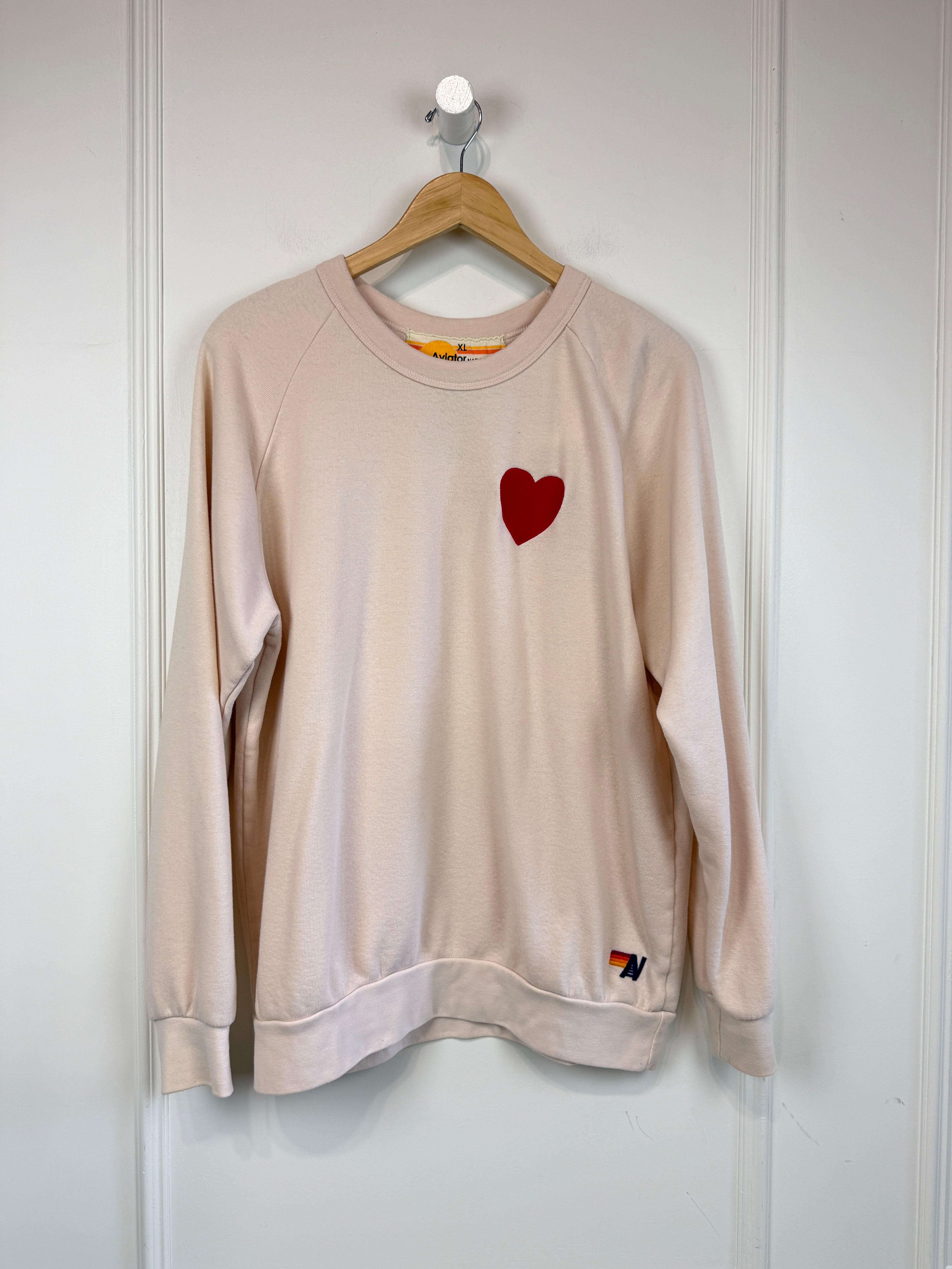 Aviator Nation Heart Sweatshirt (XL)