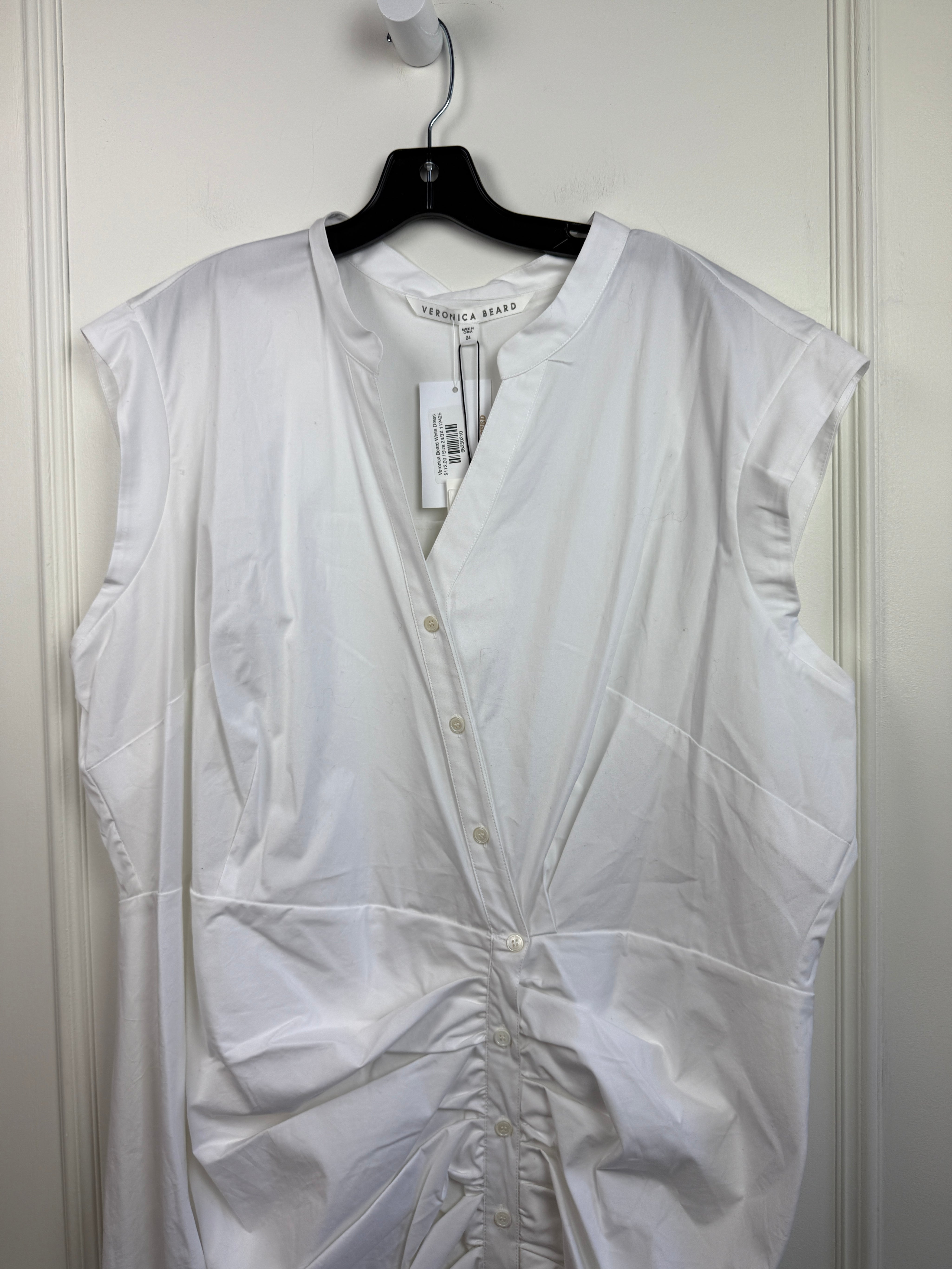 Veronica Beard Ruched Shirt Dress (24/3XL)