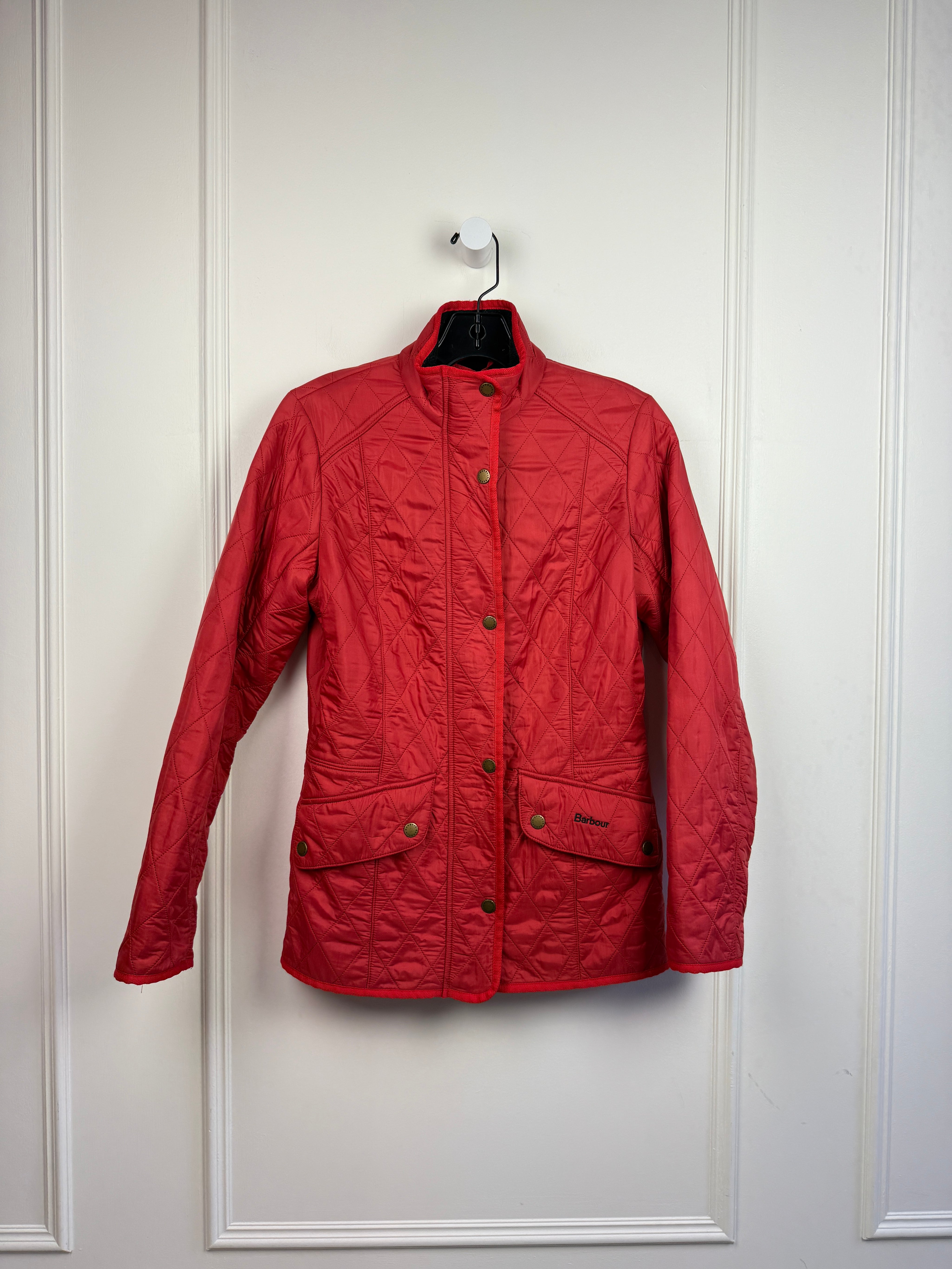 Barbour Quilted Red Jacket (6/M)
