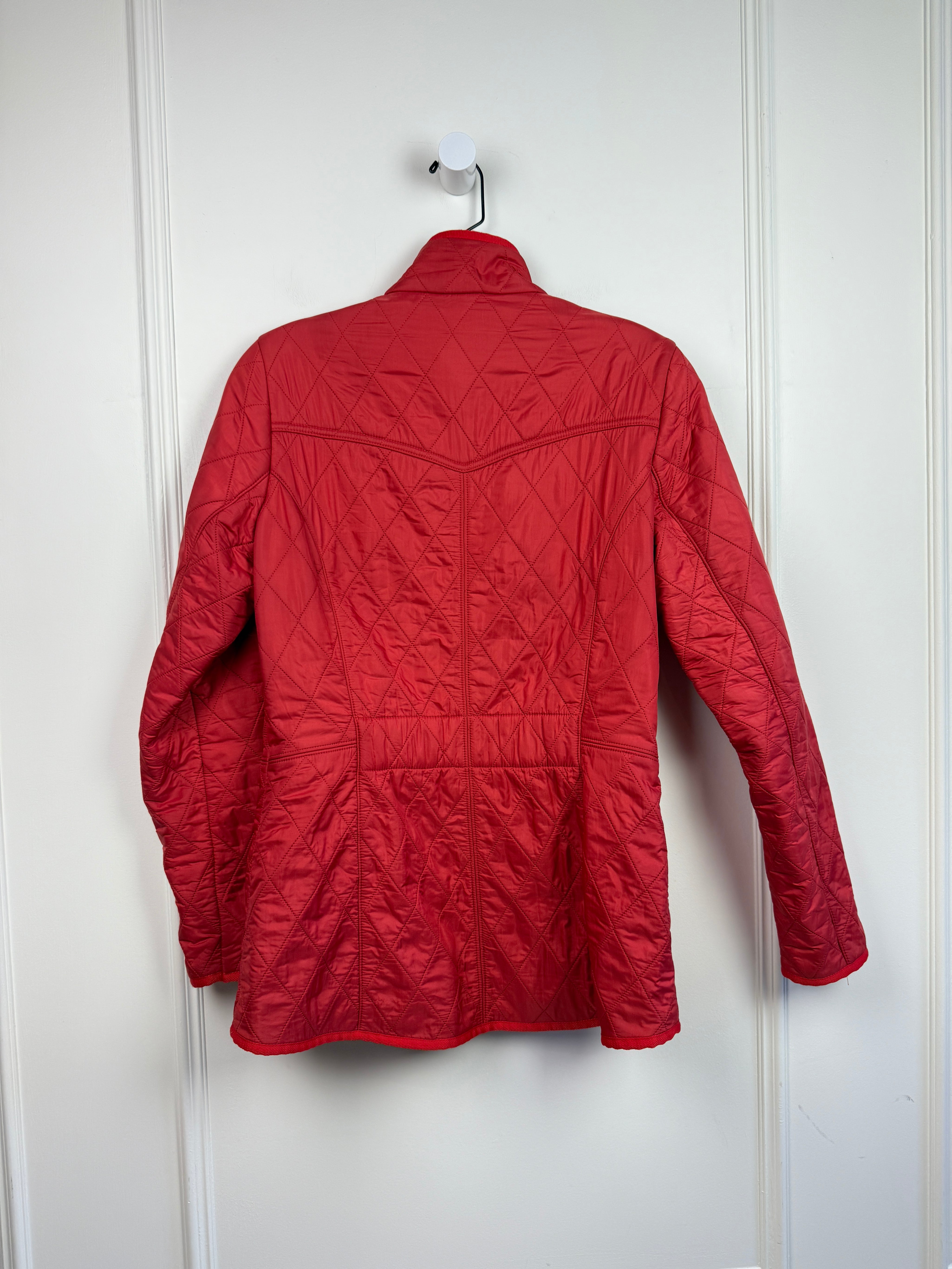 Barbour Quilted Red Jacket (6/M)
