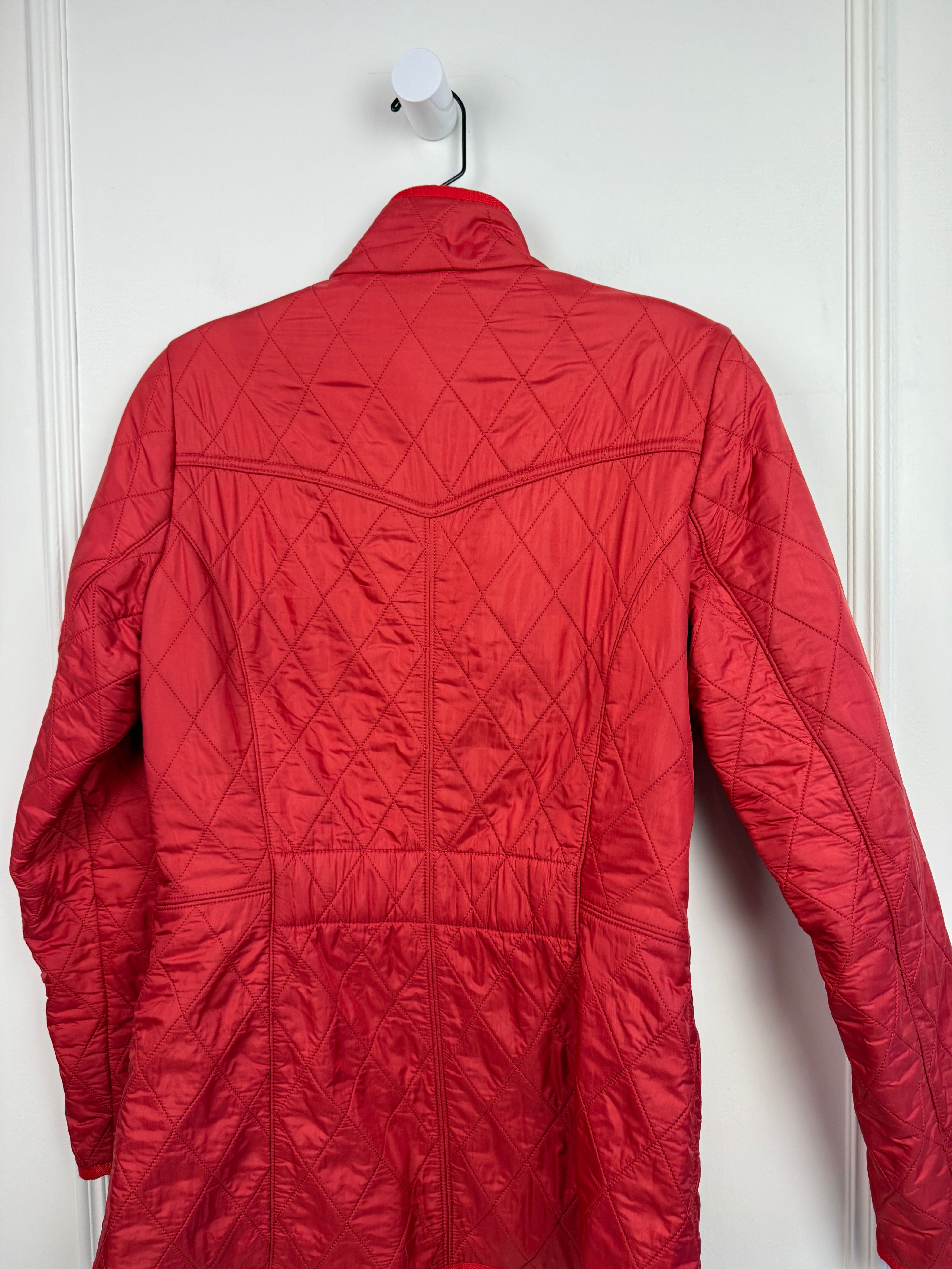 Barbour Quilted Red Jacket (6/M)