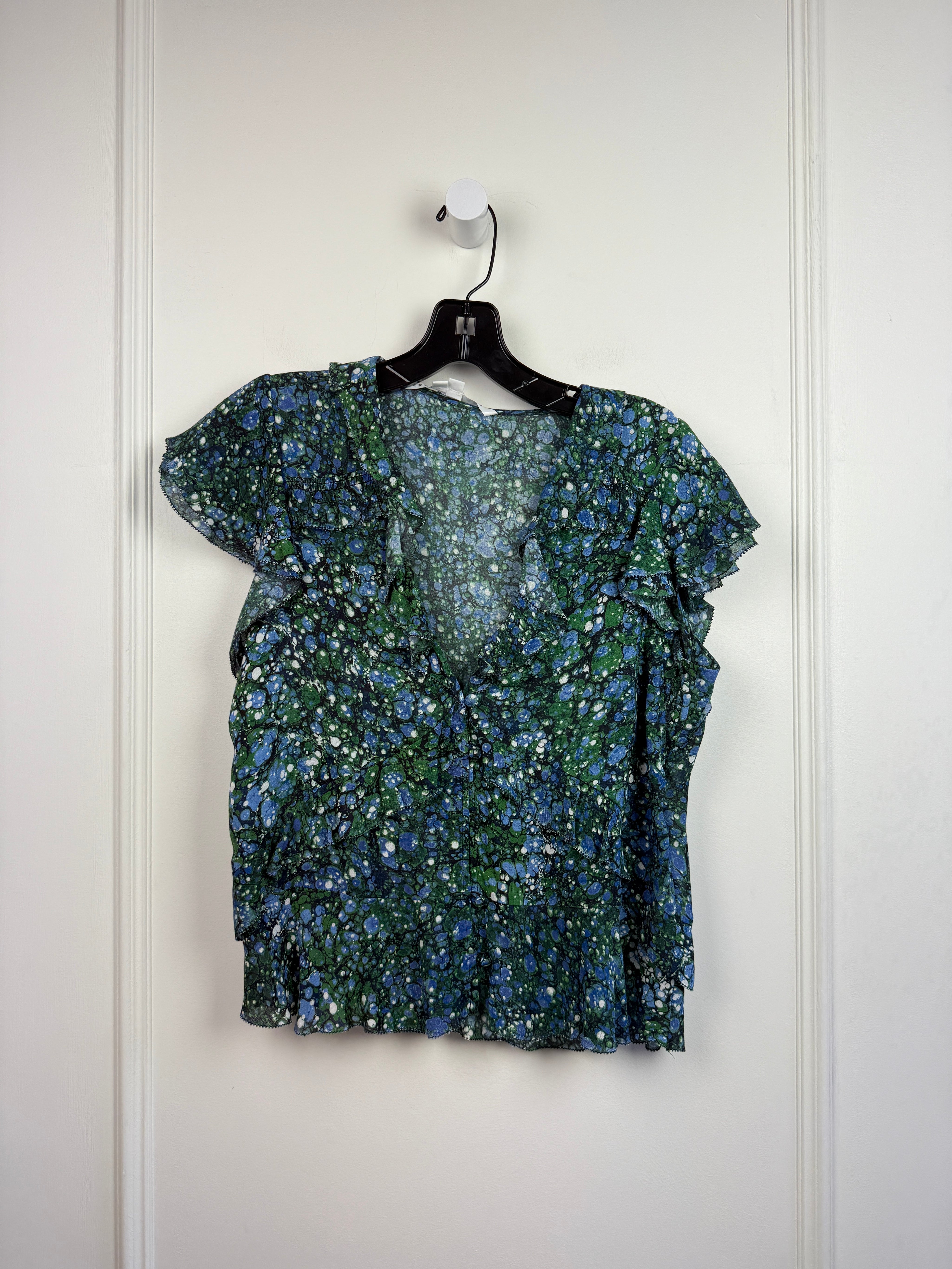 Veronica Beard Short Sleeve Blouse (6/M)