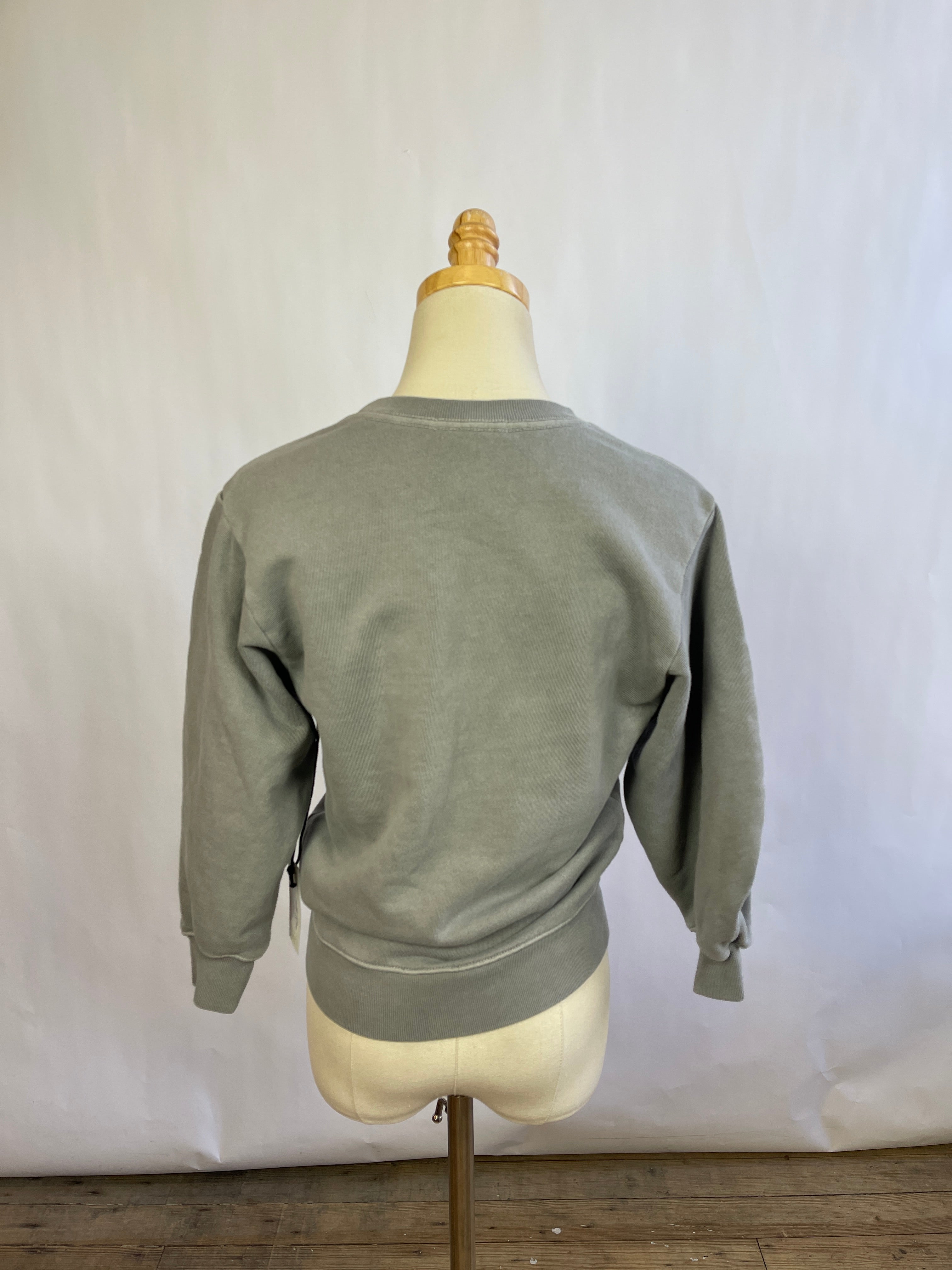 AGOLDE Grey "Thora 3/4 Sleeve Sweatshirt" (XS)