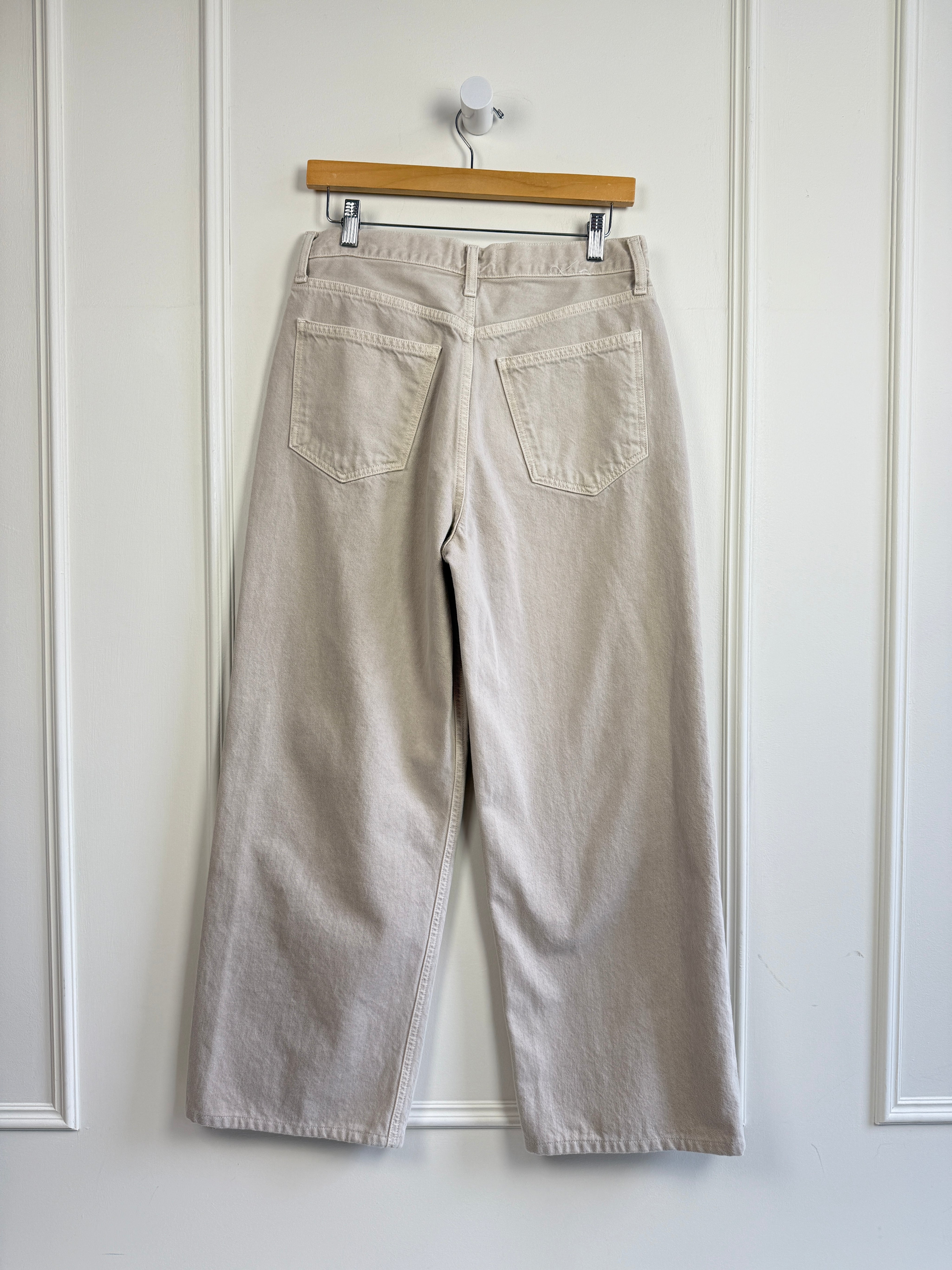 AGOLDE Low Slung Baggy Denim - Bone (2/26)