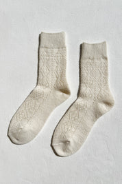 Le Bon Shoppe - Cashmere Pointelle Socks | Cream
