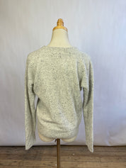 Madewell Grey Cashmere Waffle Top (XS)